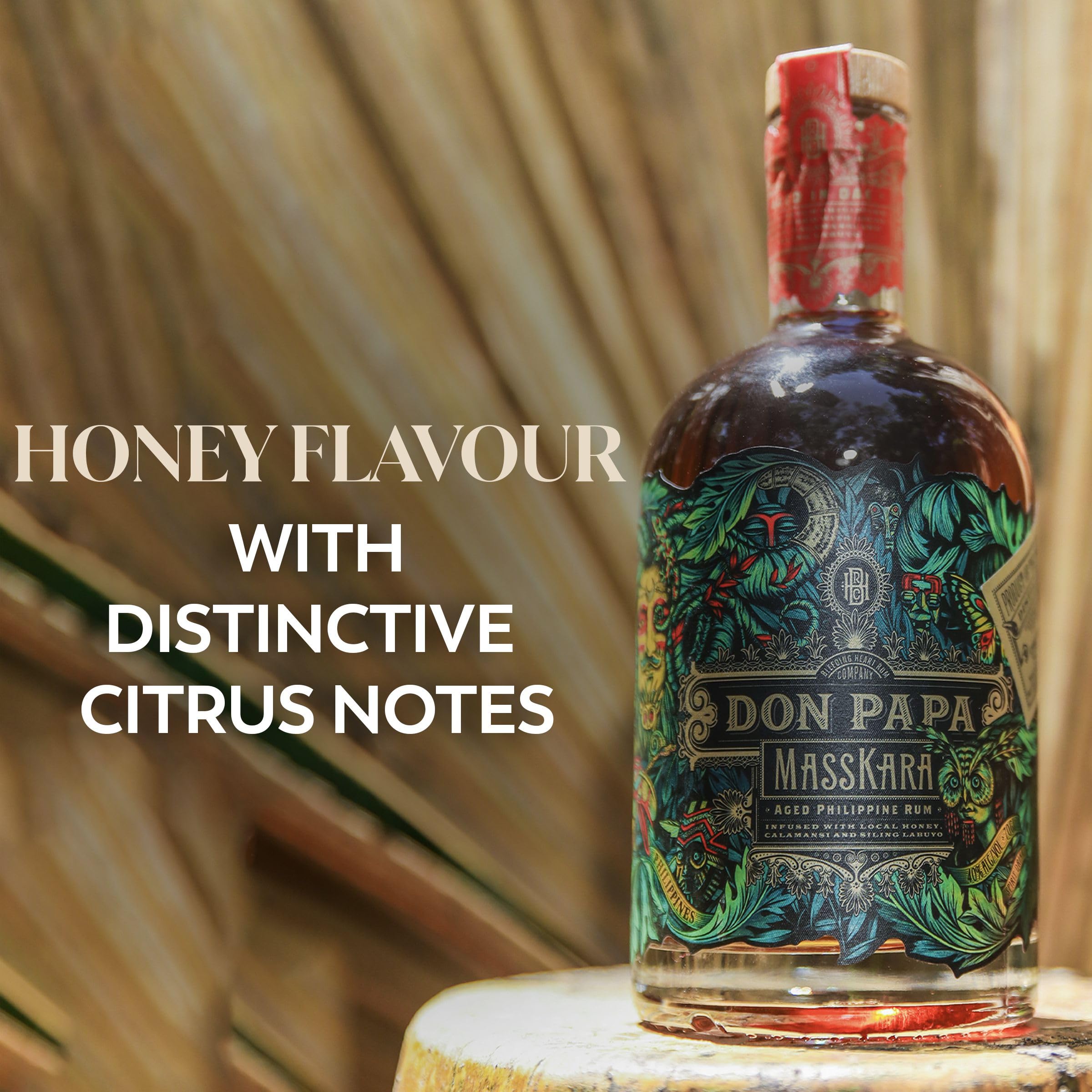 Don Papa Masskara | Rumbasis mit exotischen, philippinischen Früchten und Honig verfeinert | 700ML