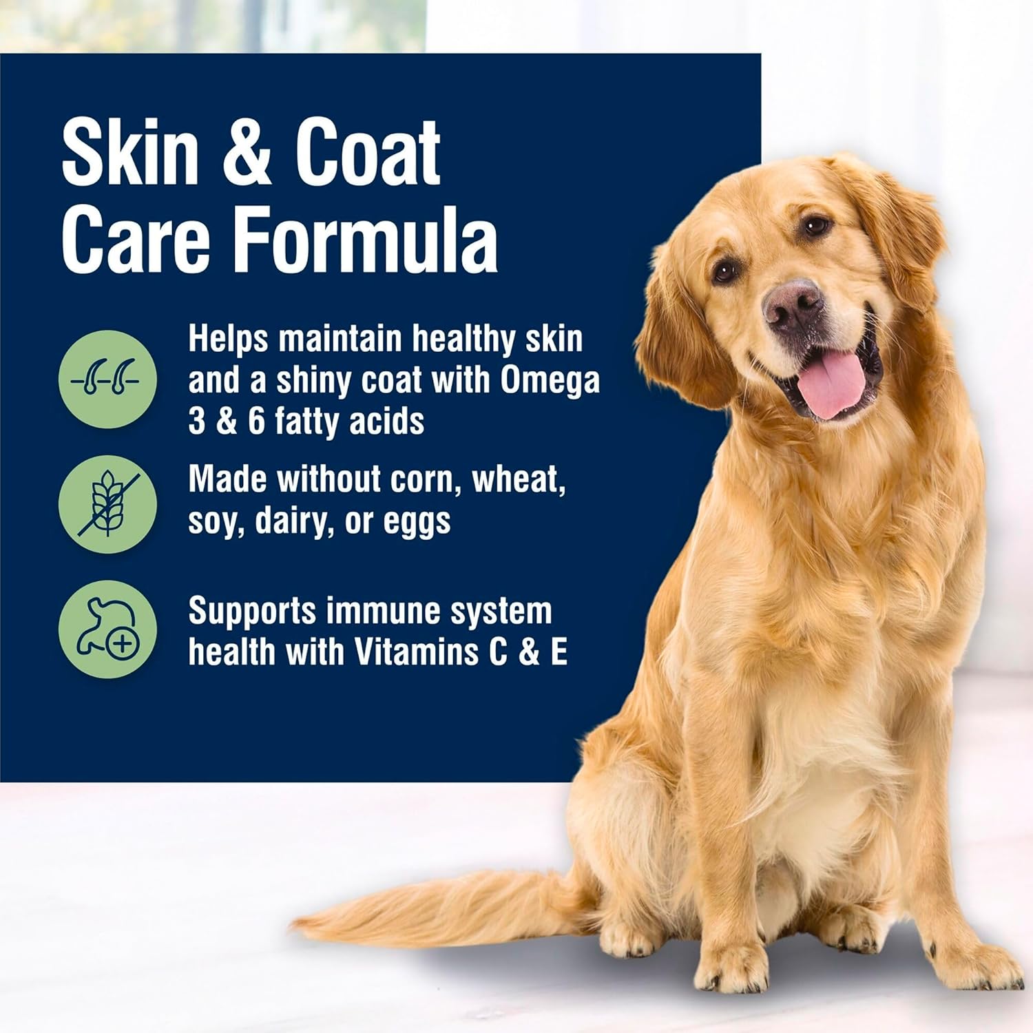 Blue Buffalo True Solutions Skin & Coat Care Natural Dry Dog Food for Adult Dogs, Salmon, 24-lb. Bag