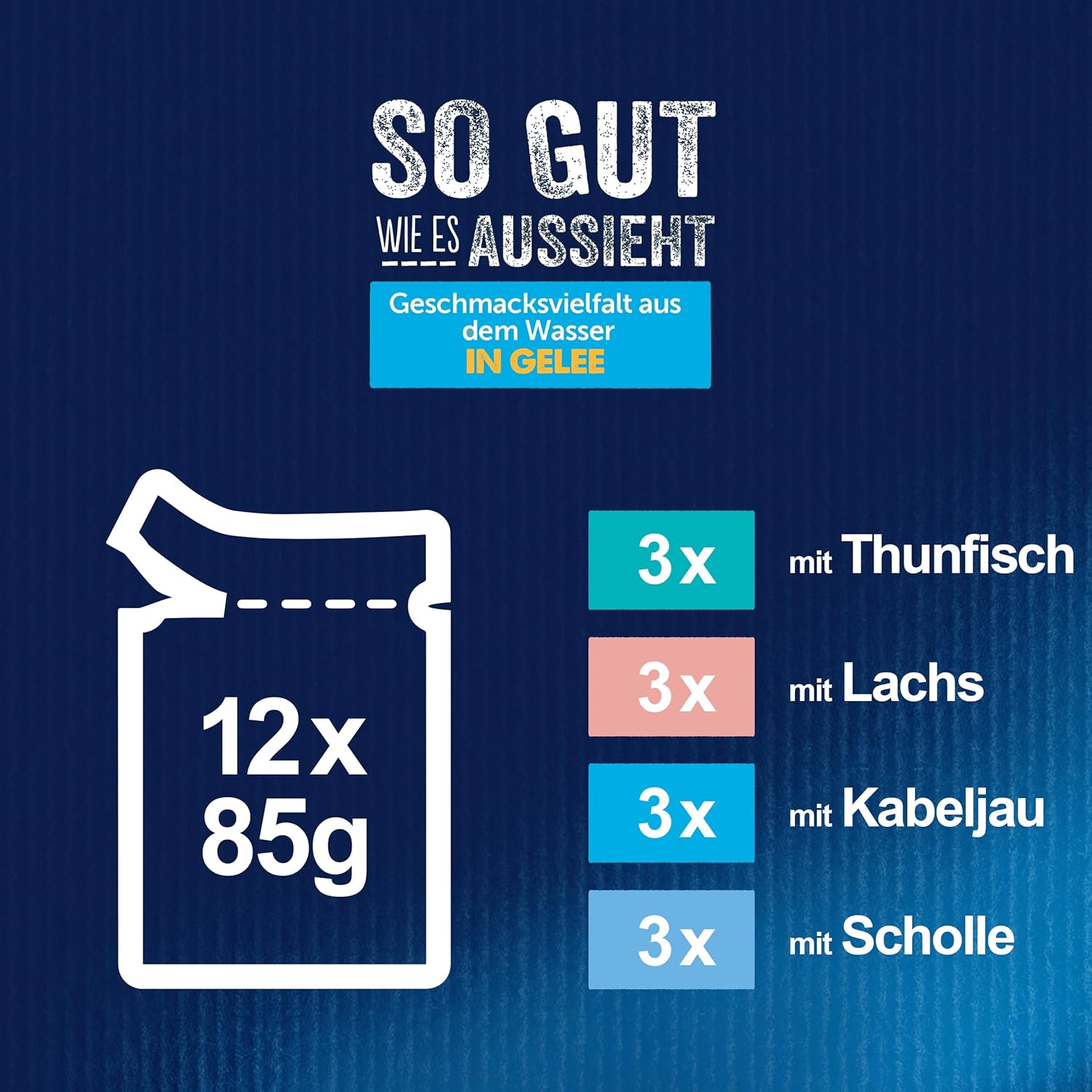 Felix So gut wie es aussieht Geschmacksvielfalt vom Land in Gelee Katzennassfutter, 44er Pack (44 x 85g)