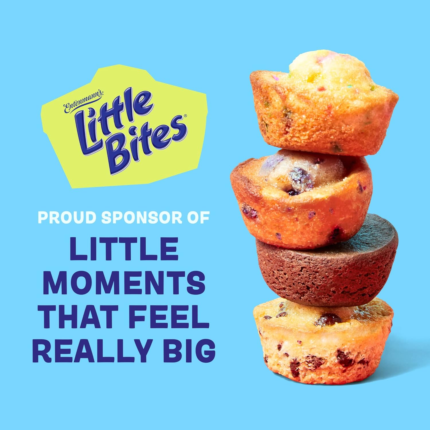 (Club Pack) Little Bites Chocolate Chip Muffins, 40 individual packs, (1.65 oz each), Mini Muffins, 66 oz Box