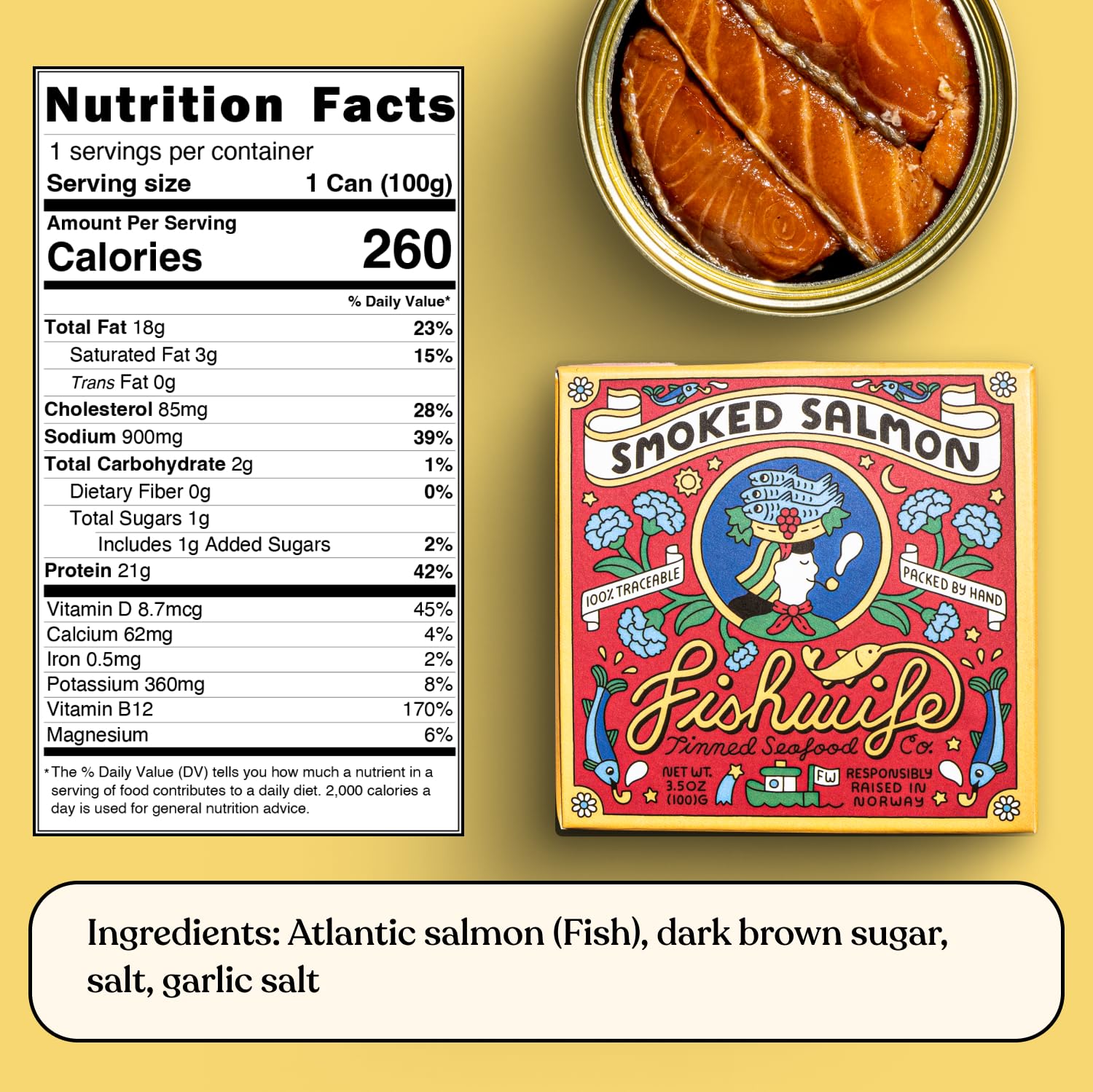 Fishwife Smoky Trio 3-Pack (Smoked Rainbow Trout, Smoked Salmon, Smoked Mackerel) | Gluten-Free, High Protein, Omega-3s | Hand-Packed