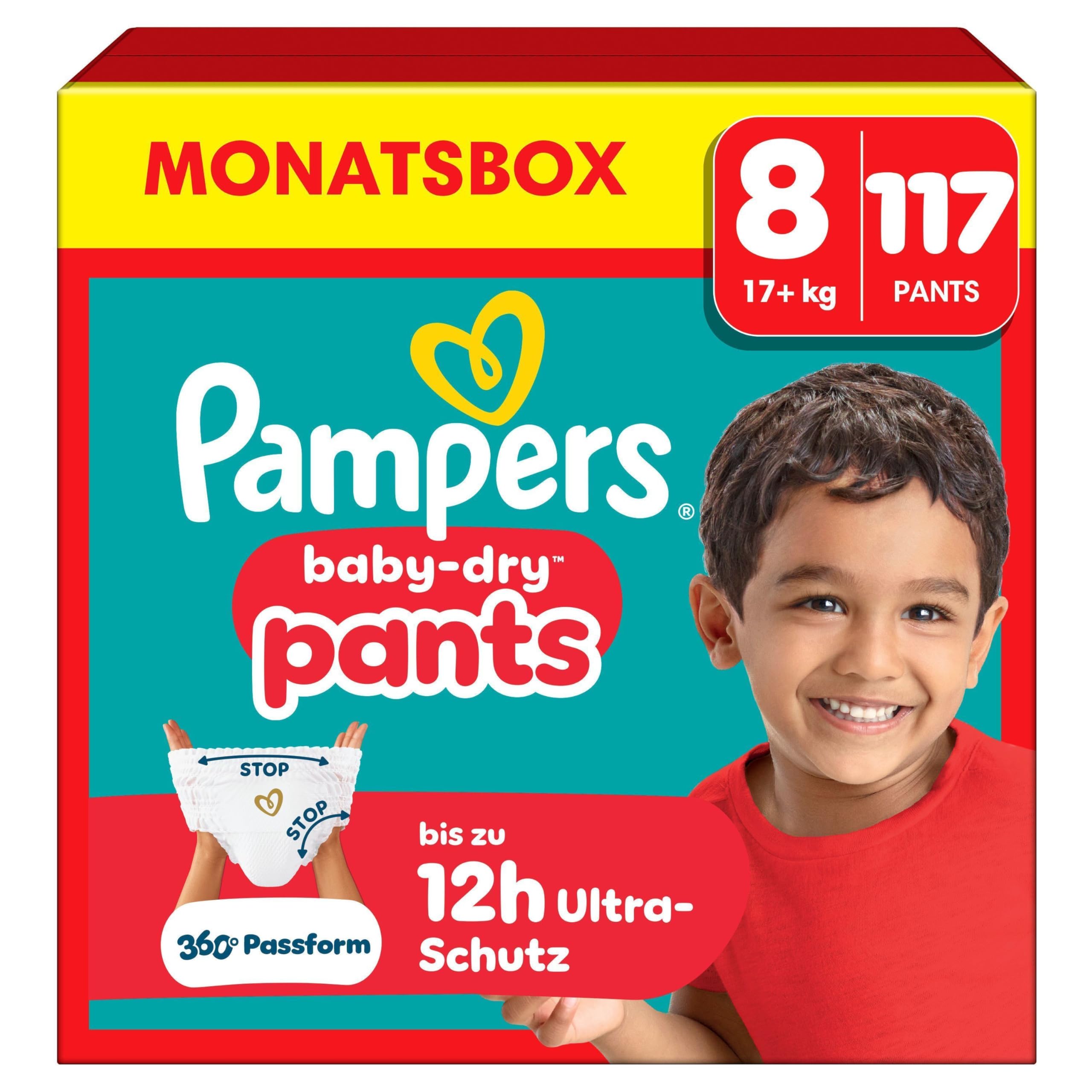 Pampers Baby-Dry Pants Größe 5, 160 Stück, 11kg-17kg, 360° auslaufsichere Passform für Tag und Nacht