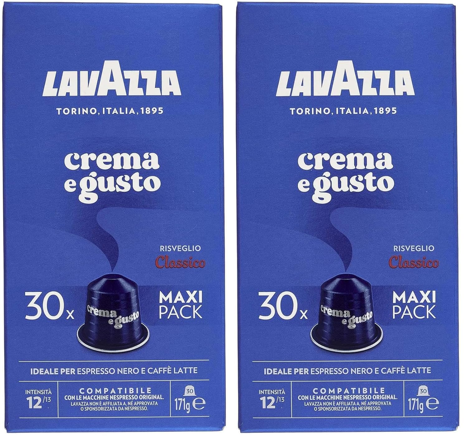 Lavazza Espresso Qualita Rossa , vollmundiger und ausgewogener Espresso, 30 Kapseln, Nespresso kompatibel