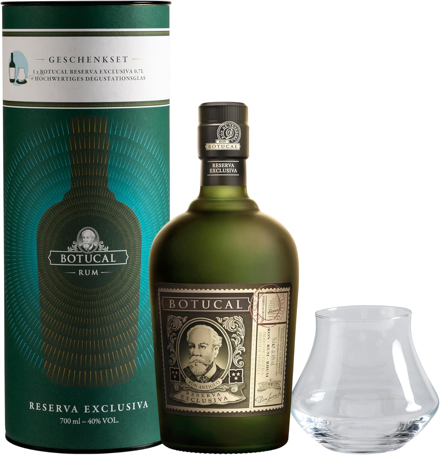 Botucal Reserva Exclusiva Rum - Geschenkempfehlung- Komplex und ausgewogen, mit einem langanhaltenden, verführerischen Abgang -0.7L/40% Vol.