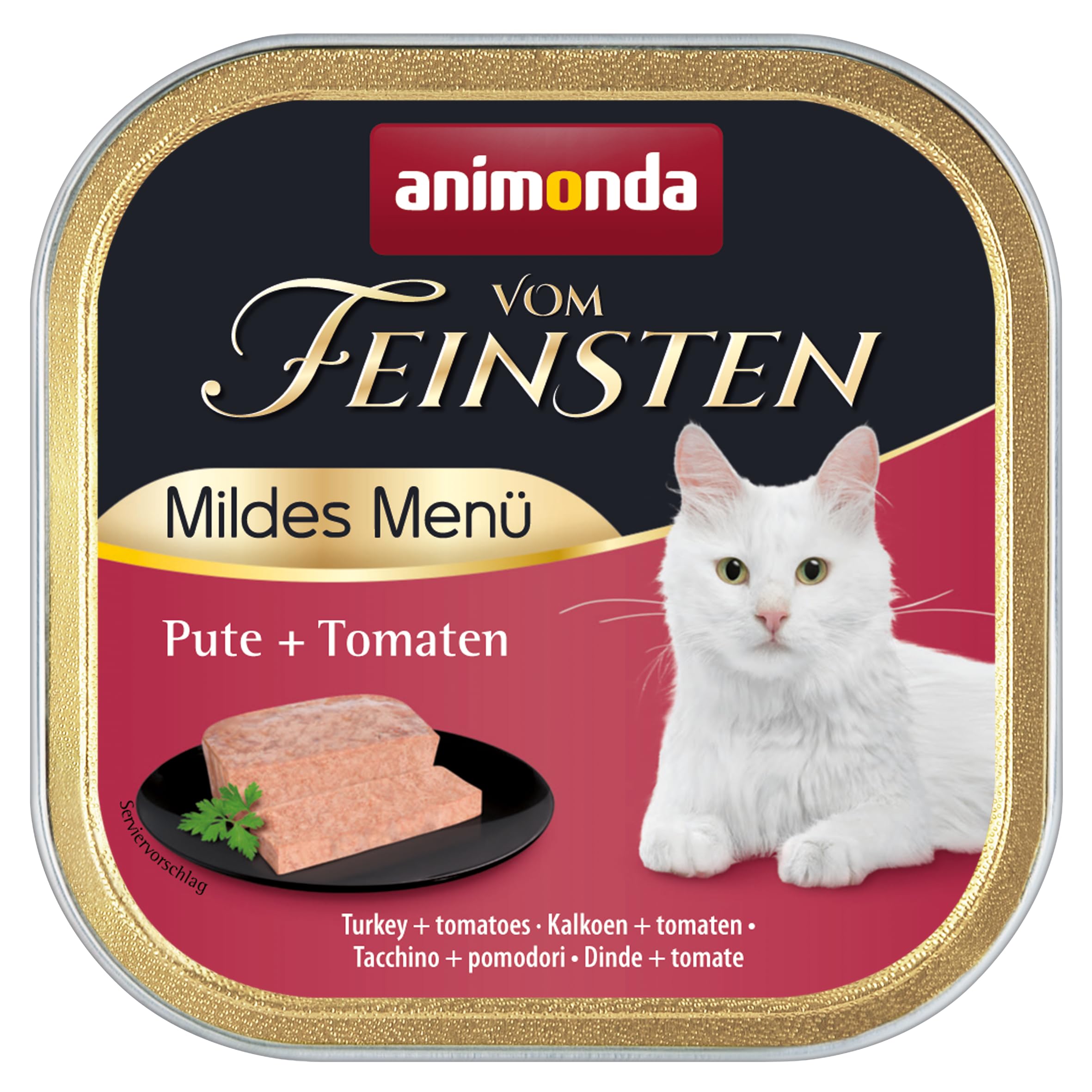 animonda Vom Feinsten Adult Vielfalt (32 x 100 g), Nassfutter für ausgewachsene Katzen, Katzenfutter ohne Getreide und Zucker, mit 100 % frischen, fleischlichen Zutaten