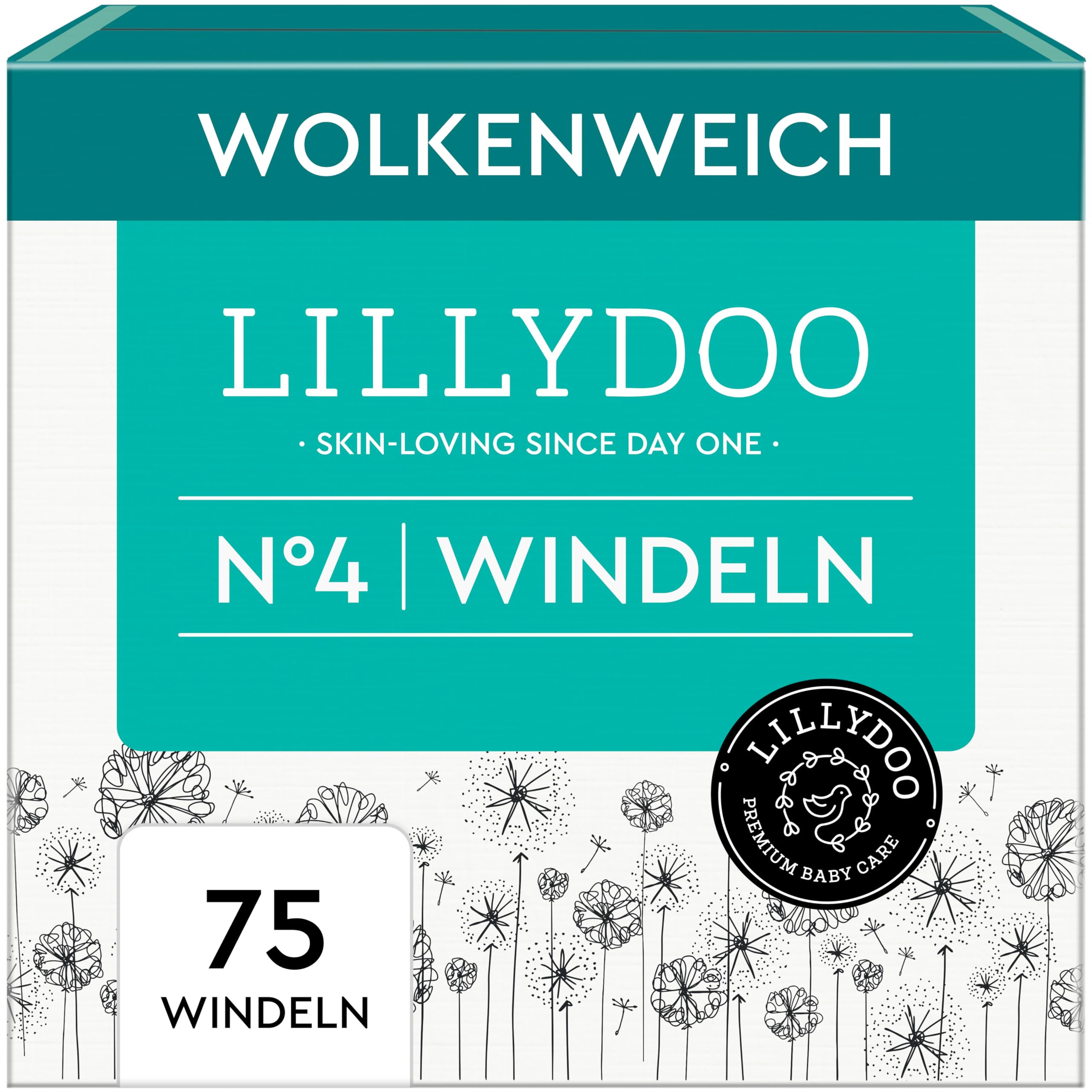 LILLYDOO hautfreundliche Baby Windeln - Größe 1 (2+ kg), 24 Stück, Sicherer Auslaufschutz, Weich, Ohne Parfüme & Lotionen für empfindliche Haut, Dermatologisch getestet