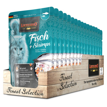 LEONARDO Frischebeutel [16x85g Kaninchen + Cranberries] | Getreidefreies Nassfutter für Katzen | Feuchtfutter Alleinfutter im Einzelportionsbeutel
