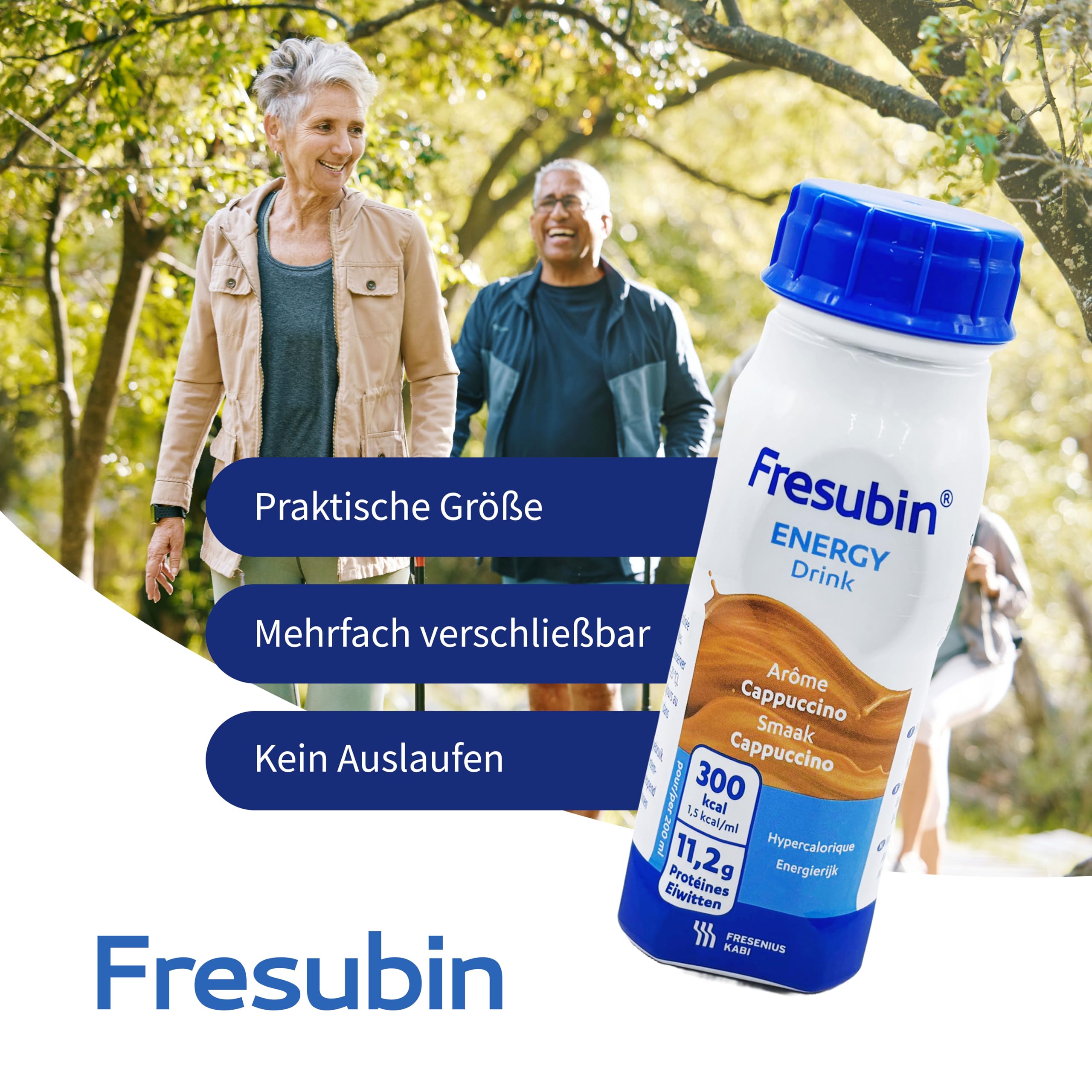 Fresubin Energy Drink - Mischkarton Hochkalorische Trinknahrung von Fresenius Kabi in 6 Geschmacksrichtungen, 300 kcal pro Flasche (200 ml (24er Pack), Mischkarton)