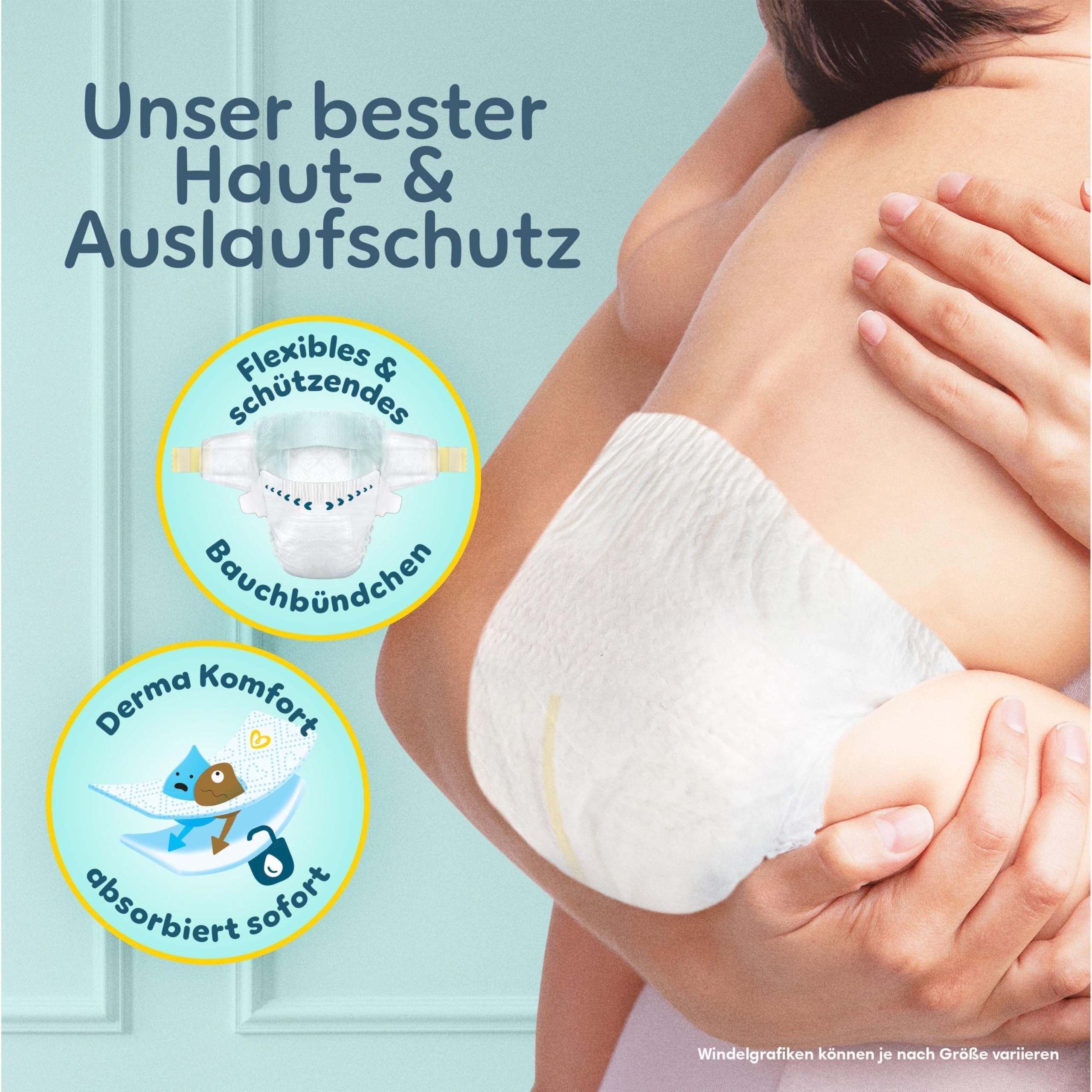 Pampers Premium Protection Größe 5, 152 Windeln, 11kg-16kg, unser Nr. 1 Haut- und Auslaufschutz
