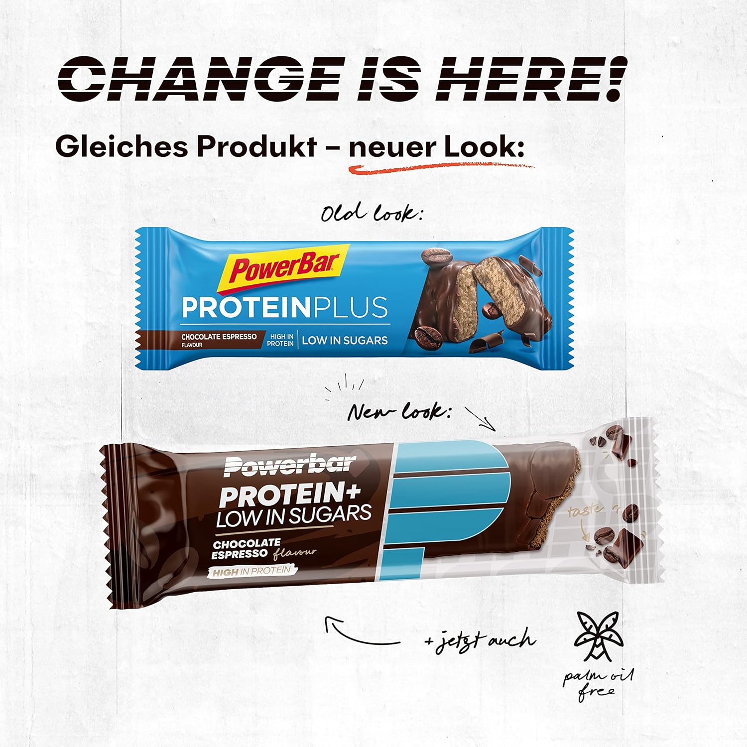 Powerbar - Protein Plus - Low Sugar - Chocolate-Brownie - 30x35g - Riegel mit nur 107 Kcal - Fitnessriegel mit Ballaststoffen