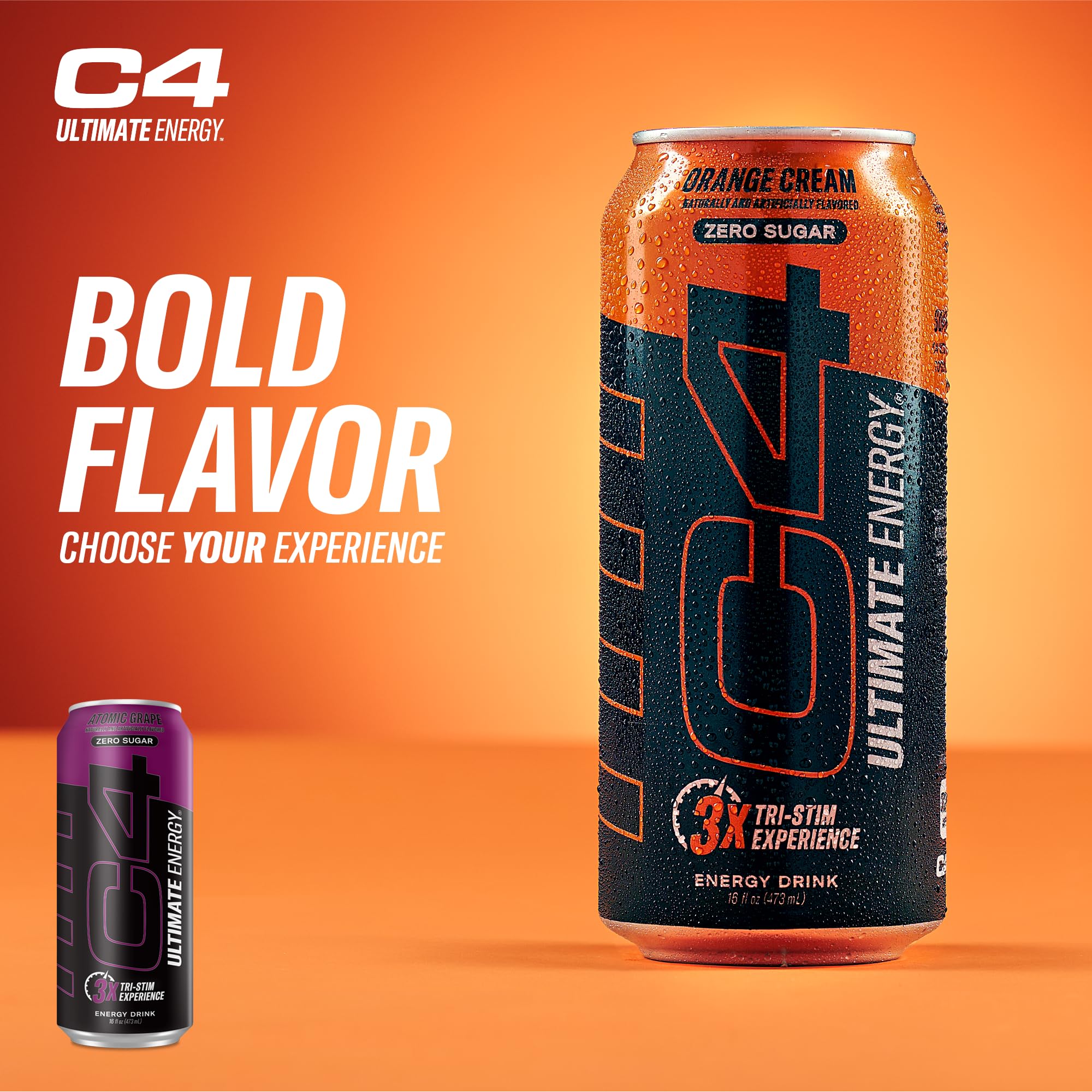 Cellucor C4 Ultimate | Pre Workout Sugar Free Energy Drink | Tri-Stim Experience with 300mg Caffeine + TeaCrine + Dynamine | Fruit Punch | 16oz (Pack of 12)