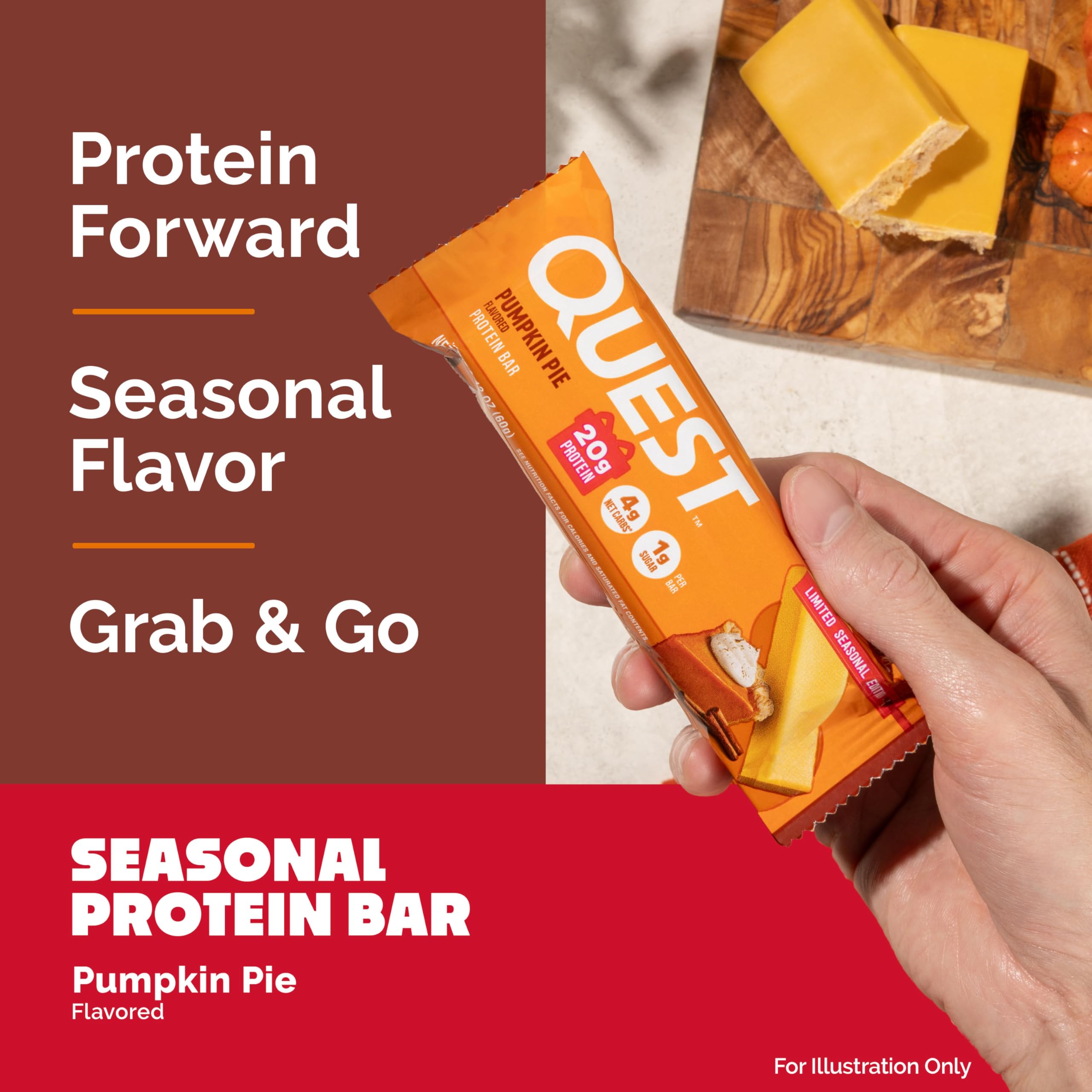 Quest Nutrition Chocolate Chip Dough Cookie Protein Bars, 21g Protein, 1g Sugar, 4g Net Carbs, High Fiber, Gluten Free, Keto-Friendly, 12 Count