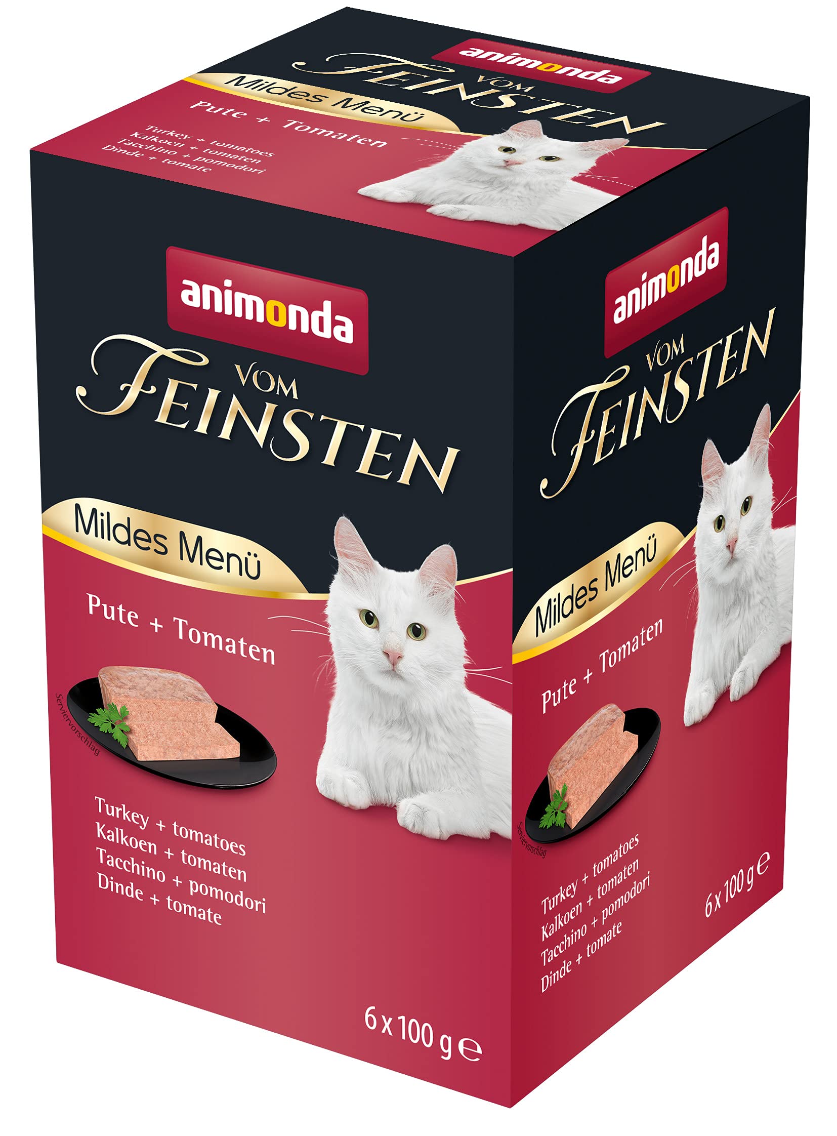 animonda Vom Feinsten Adult Vielfalt (32 x 100 g), Nassfutter für ausgewachsene Katzen, Katzenfutter ohne Getreide und Zucker, mit 100 % frischen, fleischlichen Zutaten