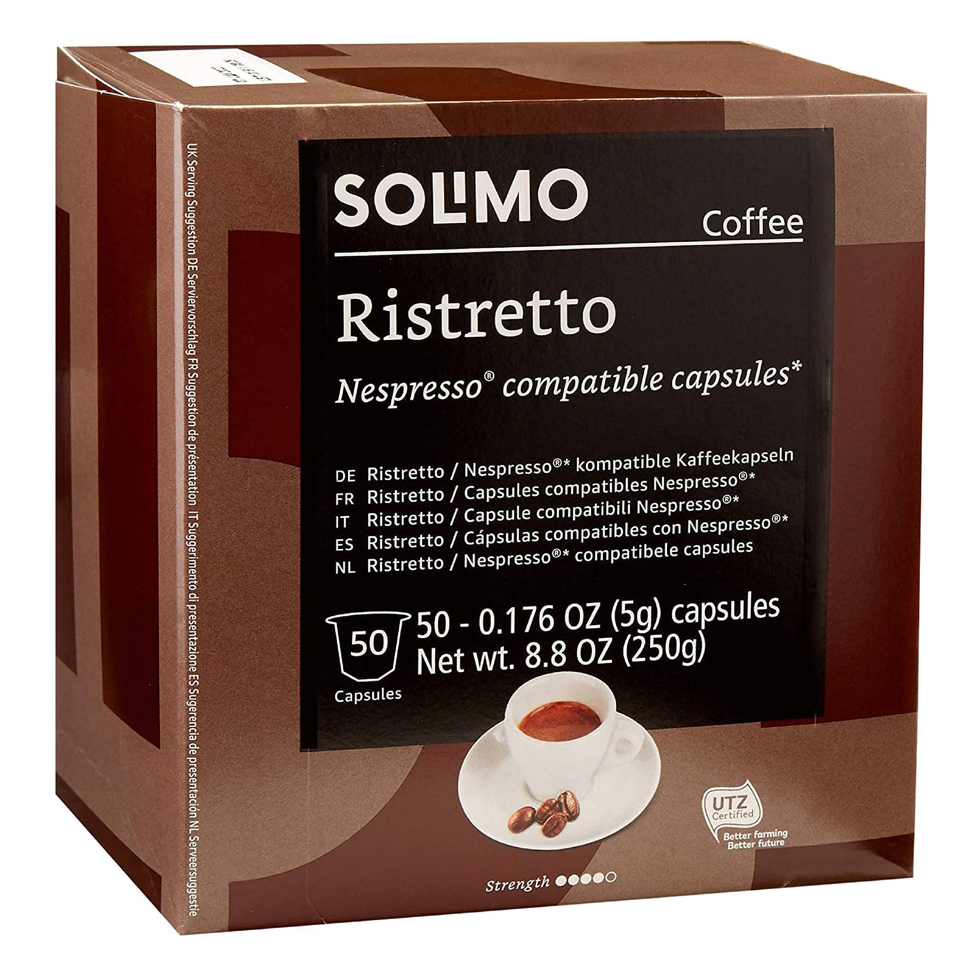 Amazon Brand - Solimo Dark Roast Coffee Pods, Compatible with Keurig 2.0 K-Cup Brewers, 100 Count (Pack of 1)