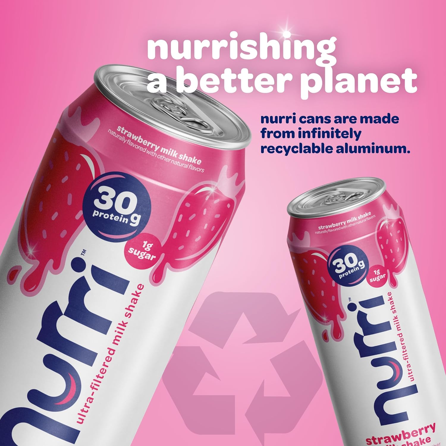 Nurri - 30g Protein Ultra Filtered Milk Shake – Chocolate - Lactose Free, Low Sugar, 150 Calories, 10 Vitamins and Minerals - 11 fl oz, 10 Cans