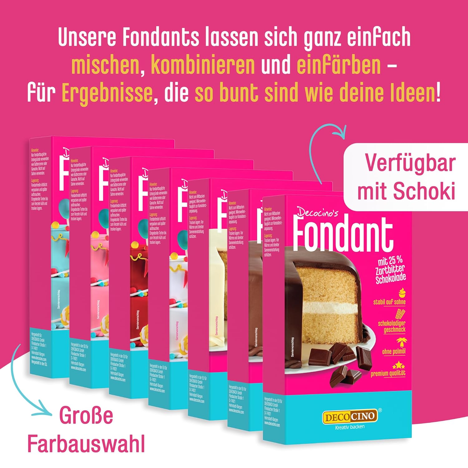 Decocino Fondant, Weiss, 250 g (1er Pack)