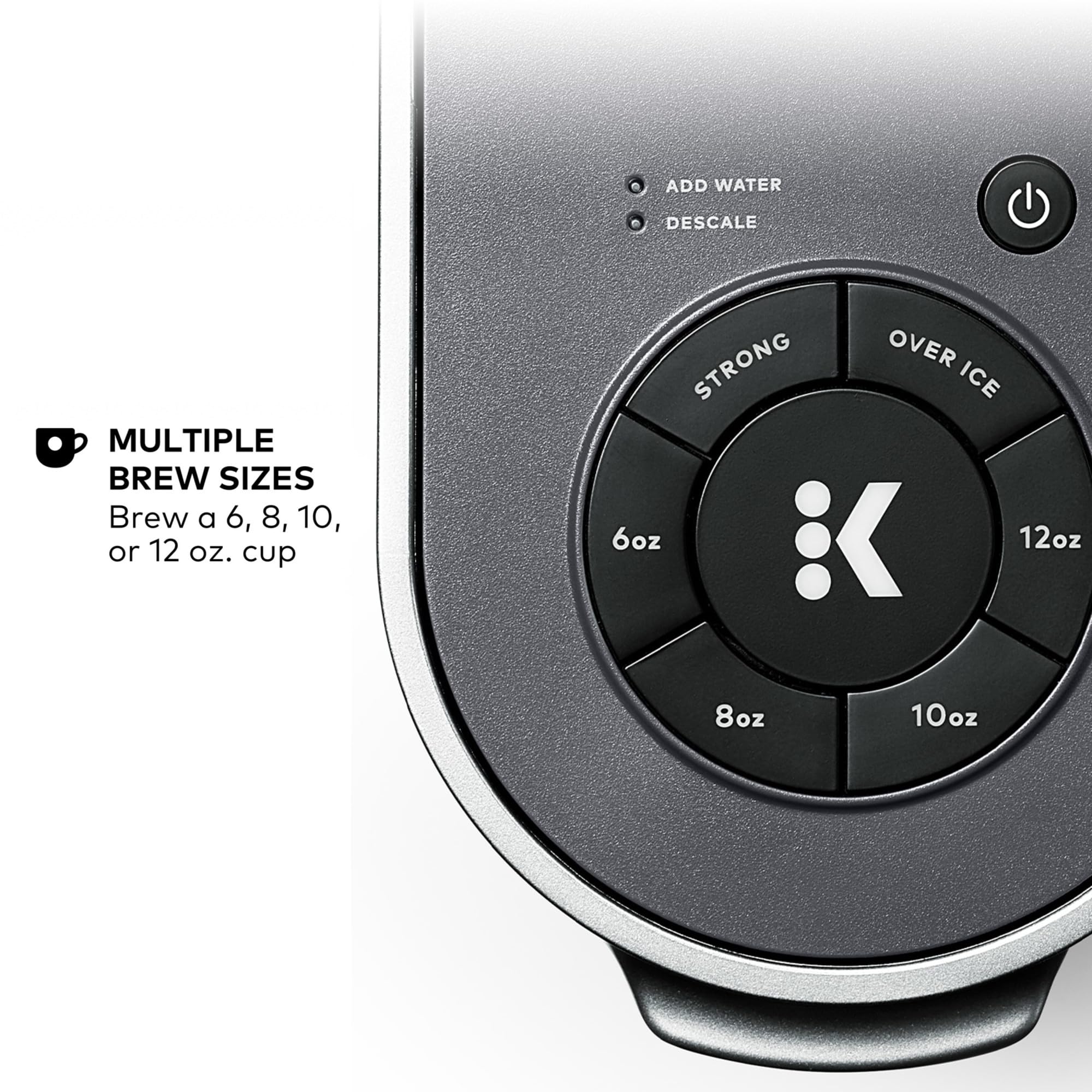 Keurig K-Supreme Single Serve K-Cup Pod Coffee Maker, MultiStream Technology, 4 Brew Sizes, 66oz Dual-Position Removable Reservoir, Black