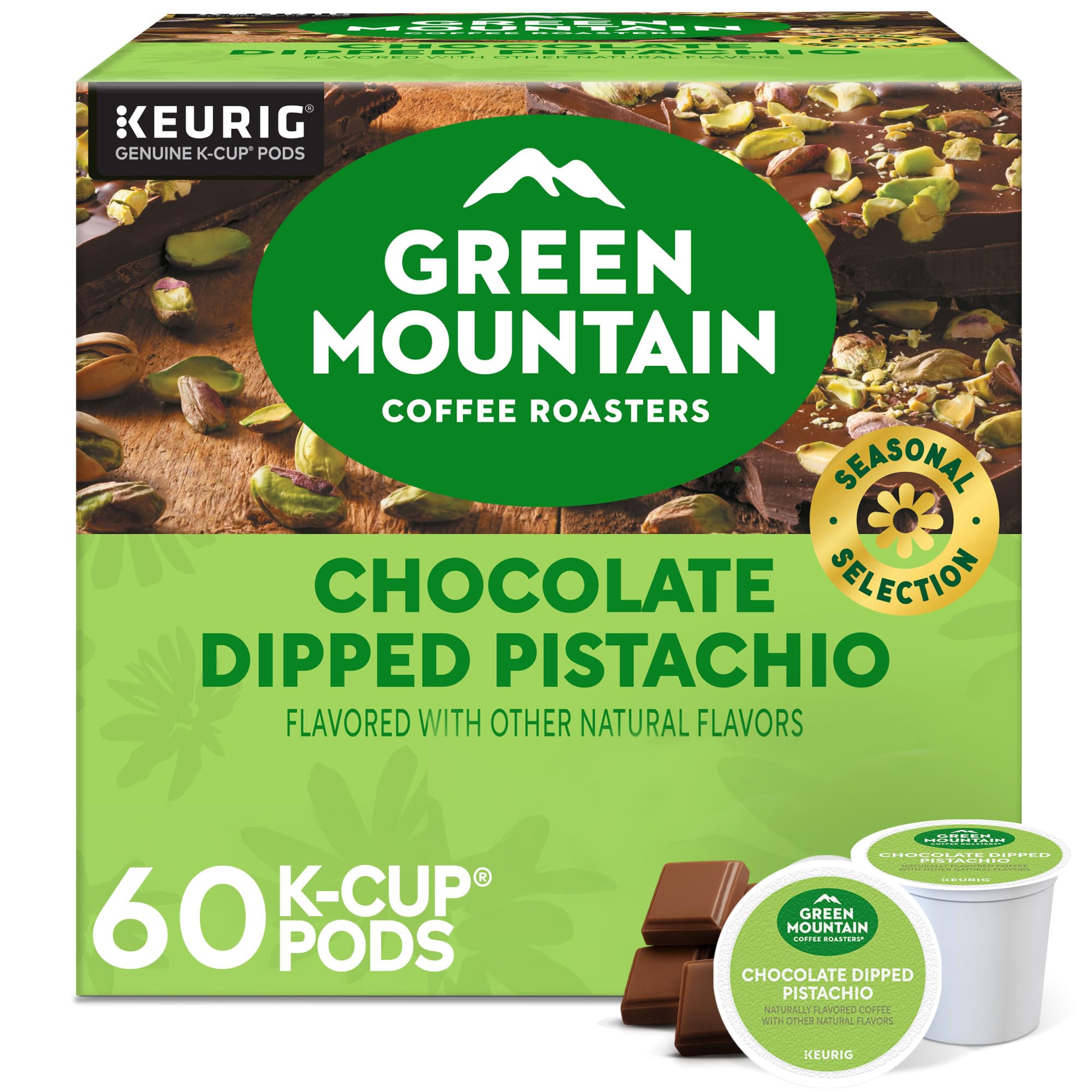 Green Mountain Coffee Roasters Caramel Vanilla Cream Keurig Single-Serve K-Cup pods, Light Roast Coffee, 72 Count