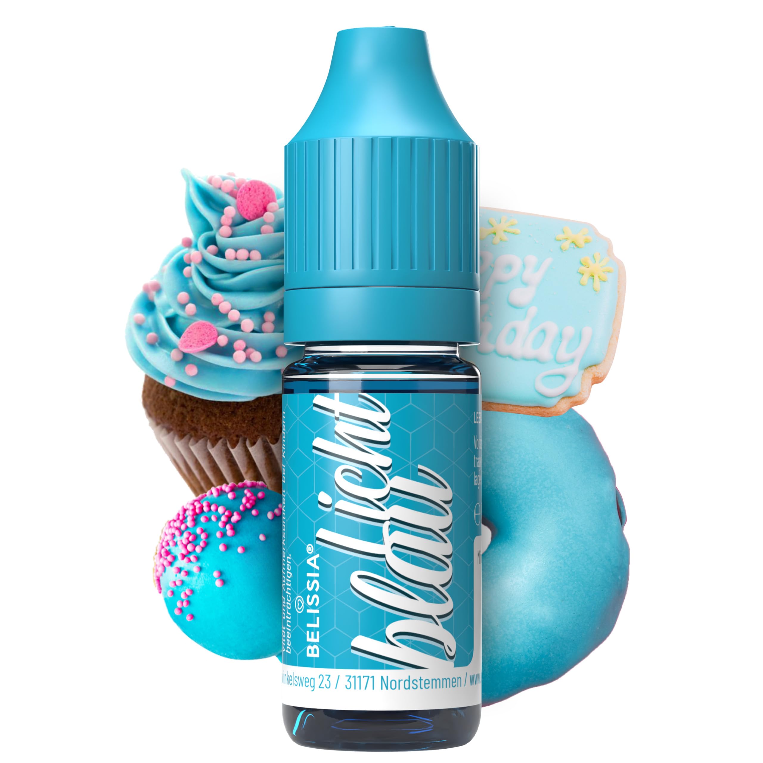 Belissia Lebensmittelfarbe Set – 8x10ml flüssig & hochkonzentriert – Lebensmittelechte Speisefarbe zum Backen, Kochen, Fondant & DIY - vegan, stark färbend, geschmacksneutral