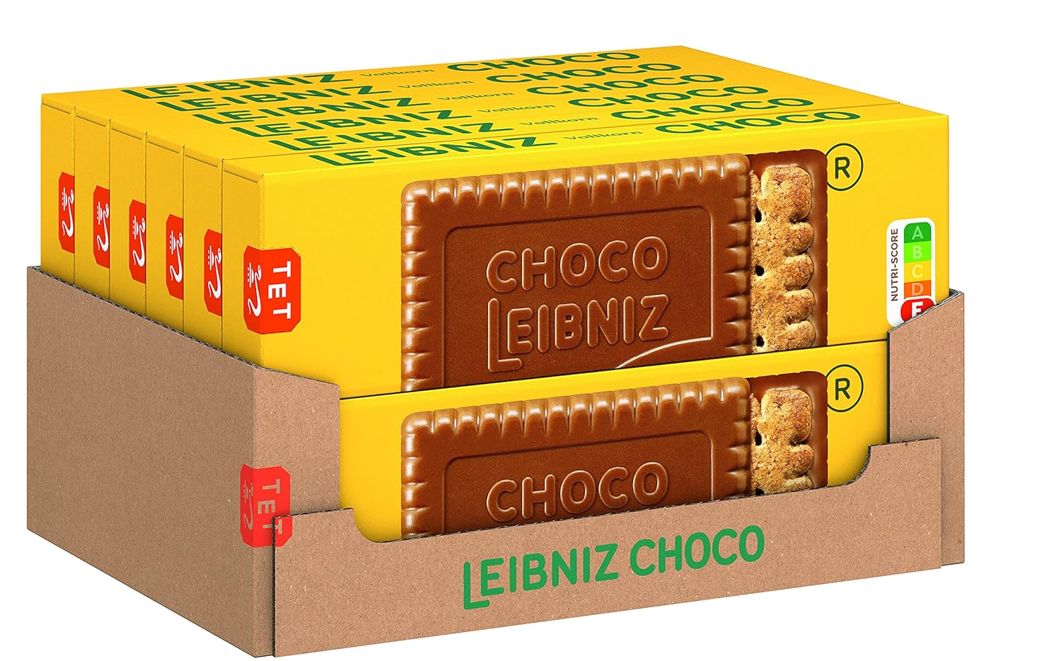 LEIBNIZ Original Butterkeks, 22er Snack Pack, die Nr 1 unter den Butterkeksen, knusprige Kekse in praktischer Großpackung (22 x 50 g), perfekt für unterwegs