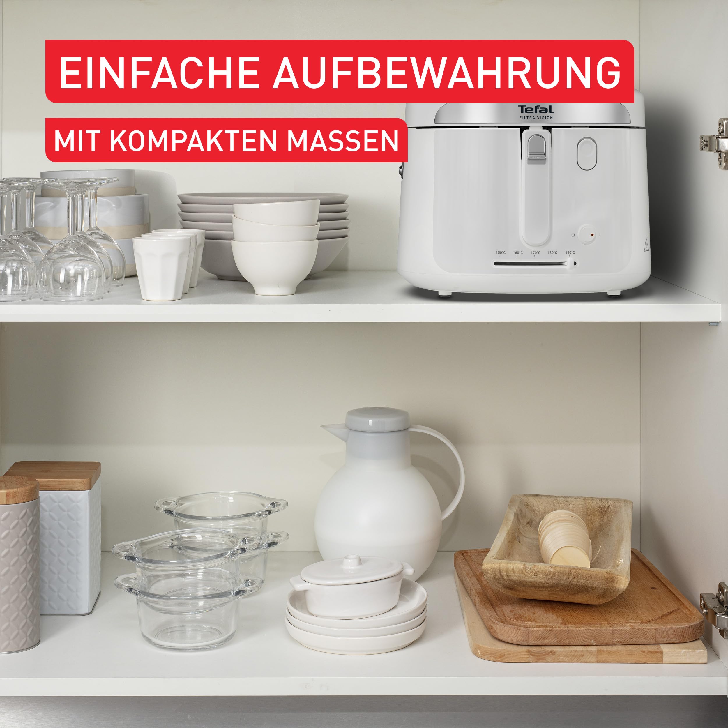 Tefal Oleoclean Pro Fritteuse 3,5L für knusprige Pommes, 2300W Edelstahl Friteuse mit Öl-Filterung, Herausnehmbarer Ölbehälter 1,2kg, Timer & Thermostat, Spülmaschinenfest, Schwarz/Edelstahl