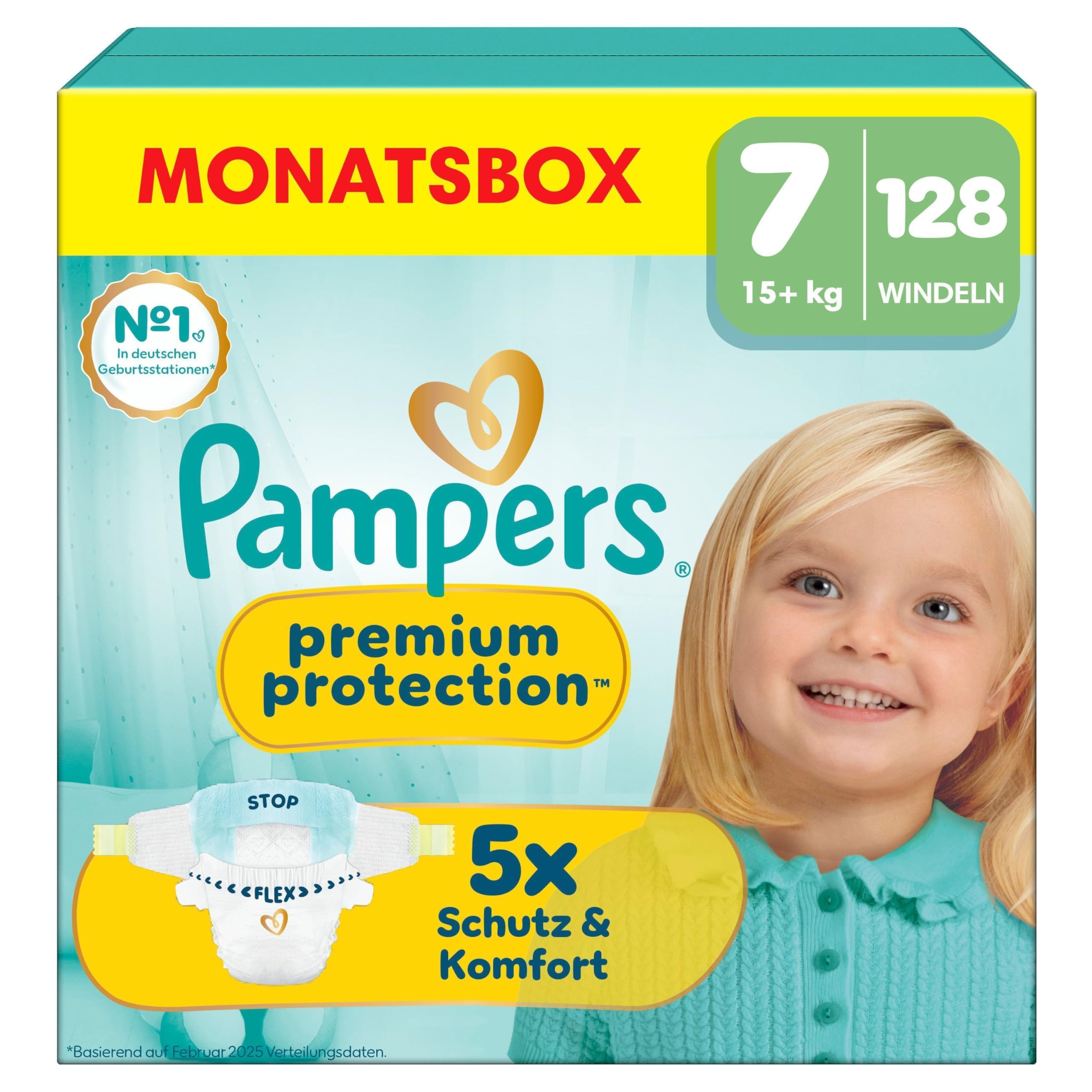 Pampers Premium Protection Größe 5, 152 Windeln, 11kg-16kg, unser Nr. 1 Haut- und Auslaufschutz