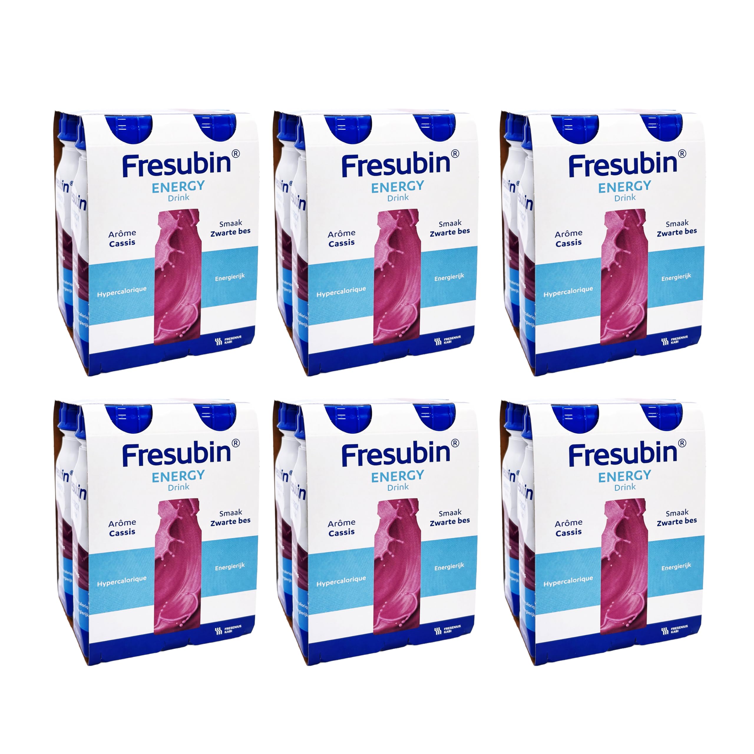 Fresubin Energy Drink - Mischkarton Hochkalorische Trinknahrung von Fresenius Kabi in 6 Geschmacksrichtungen, 300 kcal pro Flasche (200 ml (24er Pack), Mischkarton)