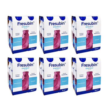 Fresubin Energy Drink - Mischkarton Hochkalorische Trinknahrung von Fresenius Kabi in 6 Geschmacksrichtungen, 300 kcal pro Flasche (200 ml (24er Pack), Mischkarton)