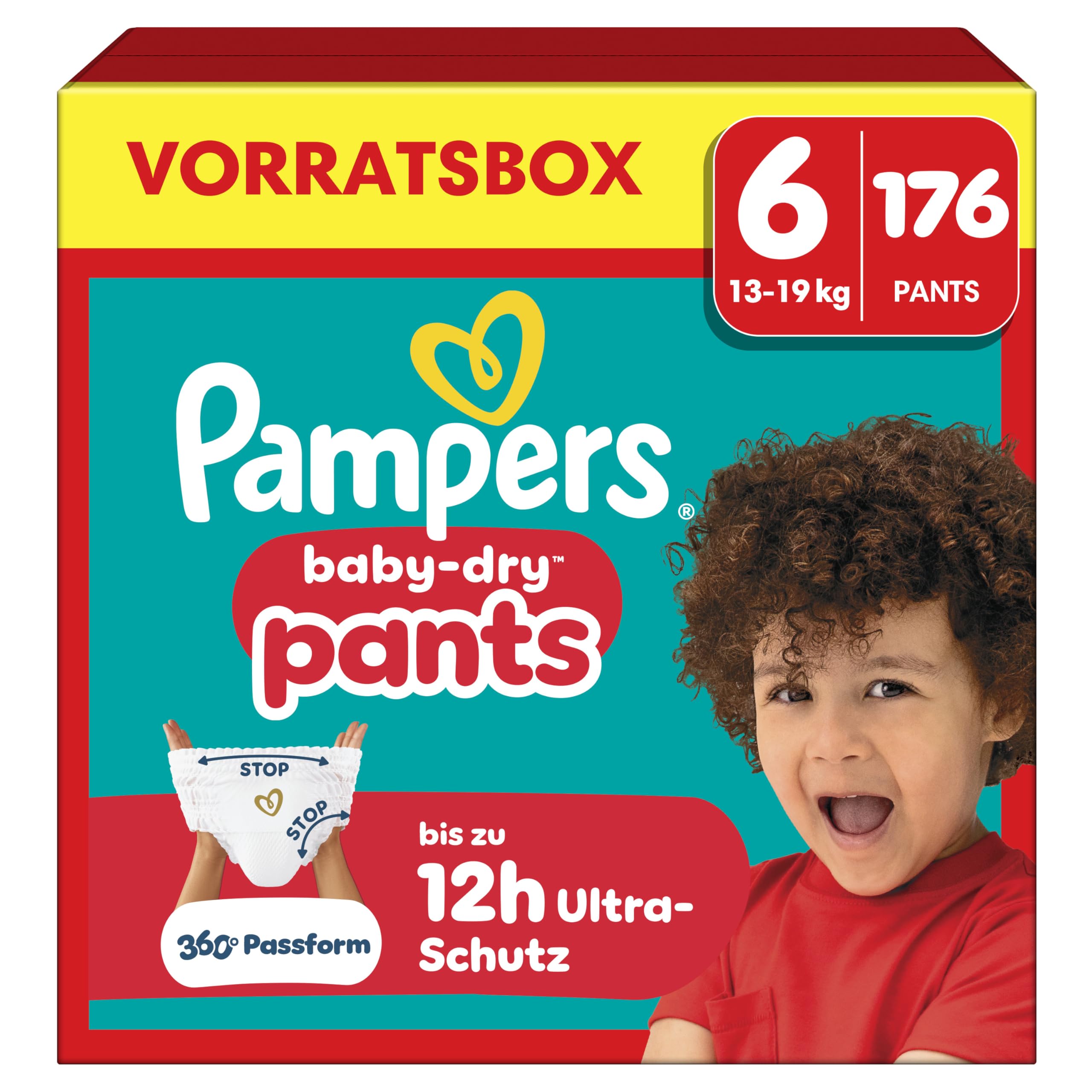 Pampers Baby-Dry Pants Größe 5, 160 Stück, 11kg-17kg, 360° auslaufsichere Passform für Tag und Nacht