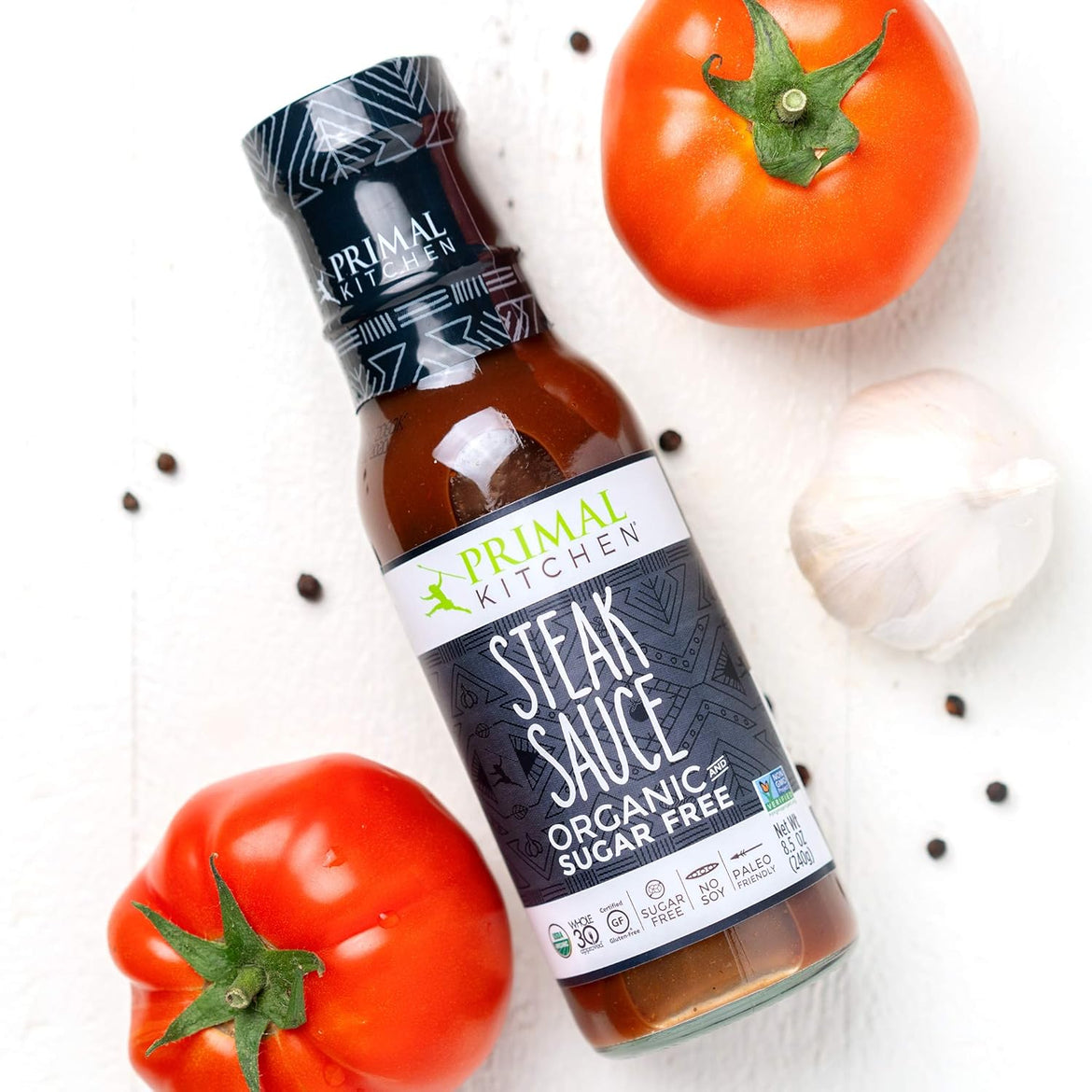 Primal Kitchen Organic Original BBQ, Golden BBQ & Steak Sauce 3-Pack, Made with Real Ingredients, No Cane Sugar or Corn Syrup