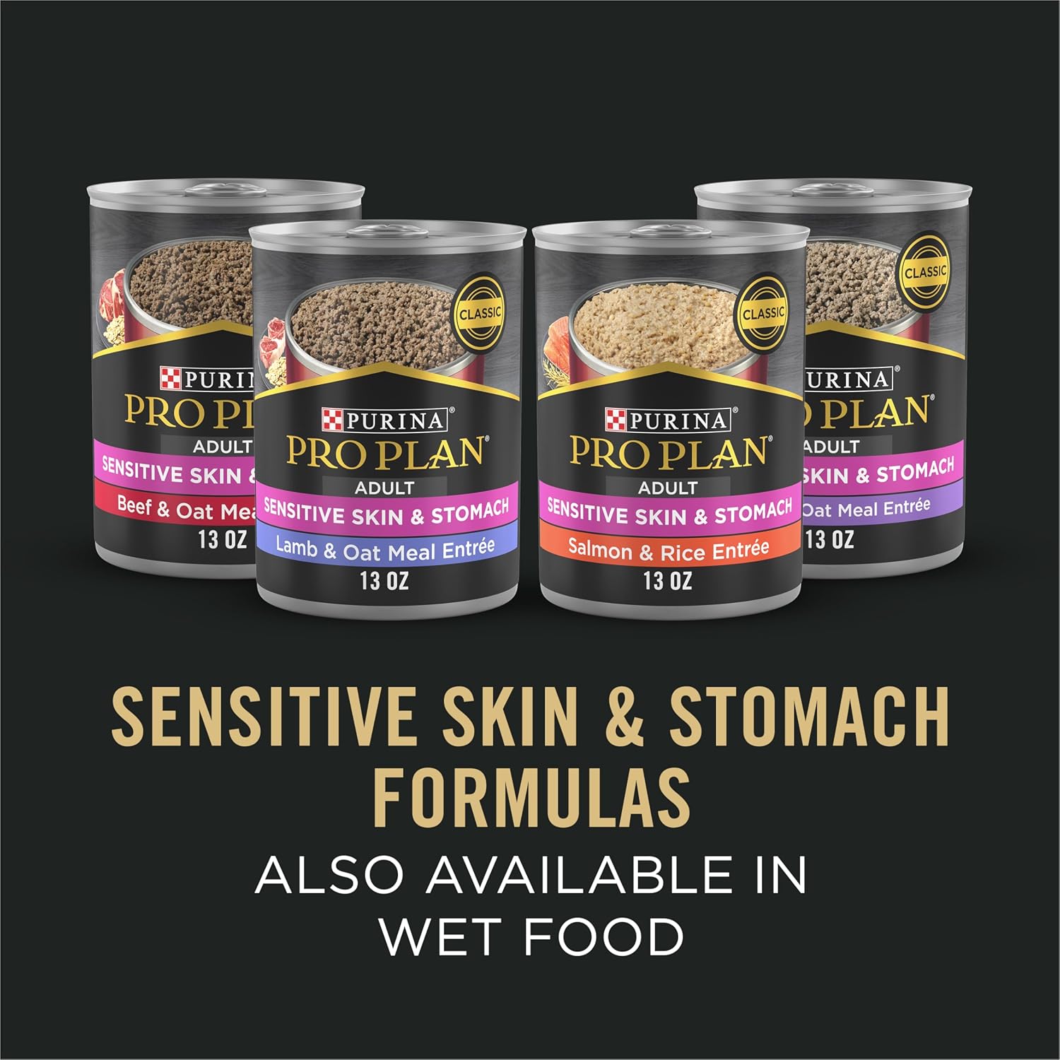 Purina Pro Plan Sensitive Skin and Stomach Dog Food Dry, Adult Salmon & Rice Formula, Digestive Health - 16 lb. Bag