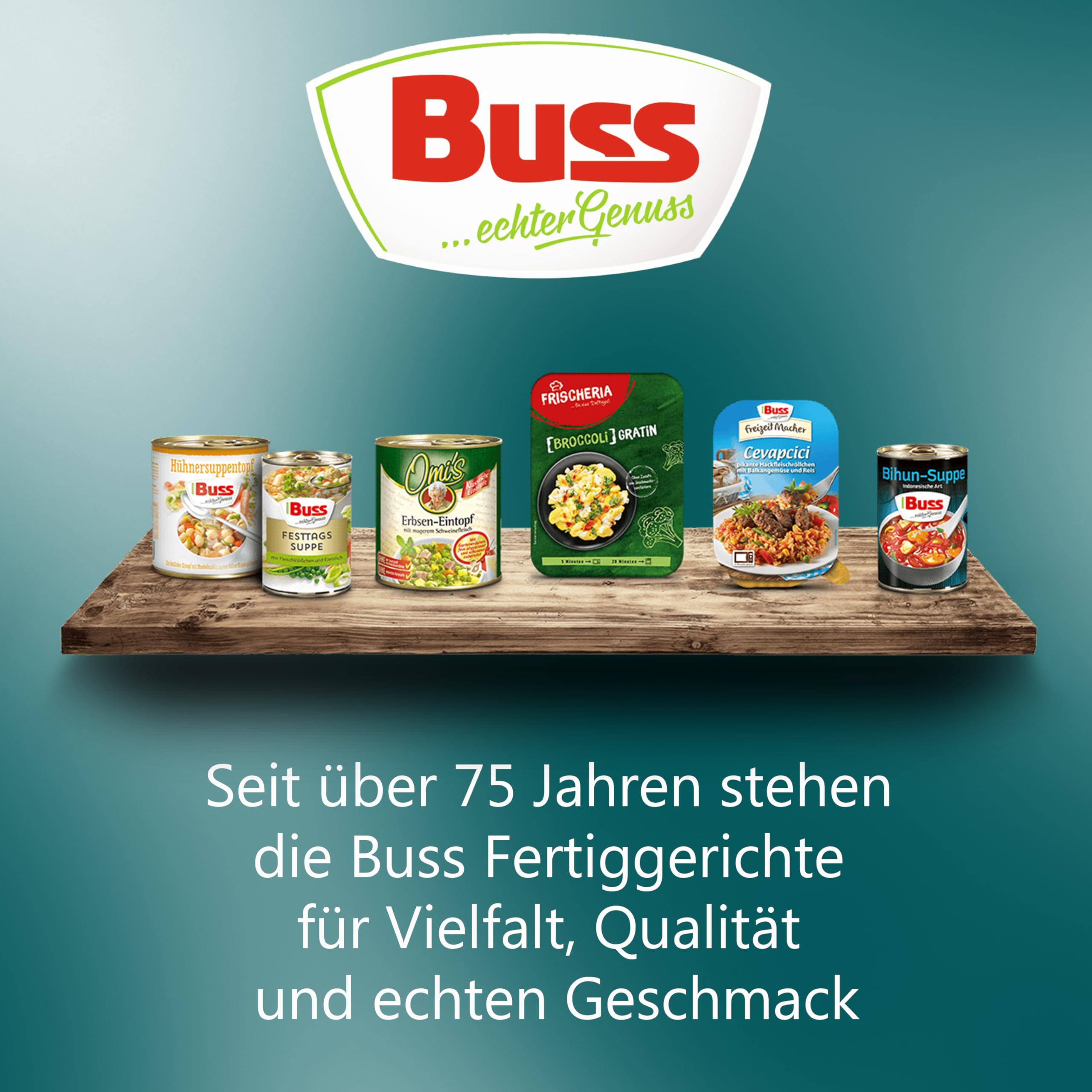 Buss Asia Suppen - Bihunsuppe Original nach indonesischer Art - Milde Asia Suppe mit Paprika, Hühnerfleisch und Glasnudeln - Schnelle Fertiggerichte zum Aufwärmen in Mikrowelle & Topf - 12 x 400g