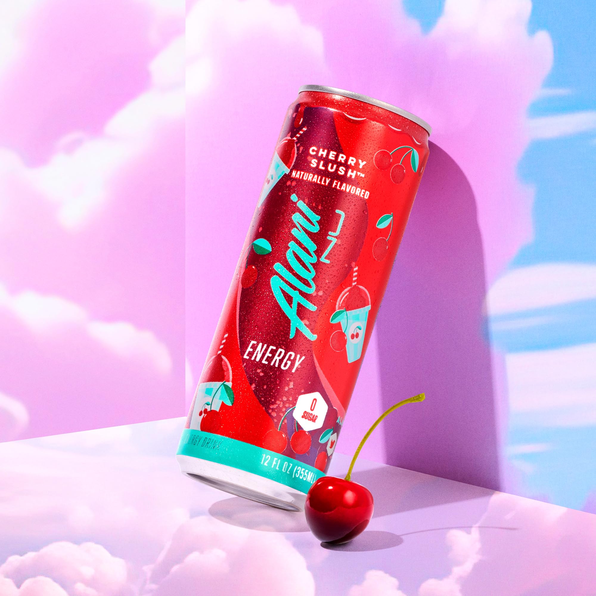 Alani Nu CHERRY TWIST Sugar Free, Low Calorie Energy Drinks, 200mg Caffeine, Biotin B Vitamins, Zero Sugar, 15 Calories, 12 Fl Oz Cans, 12 Pack0