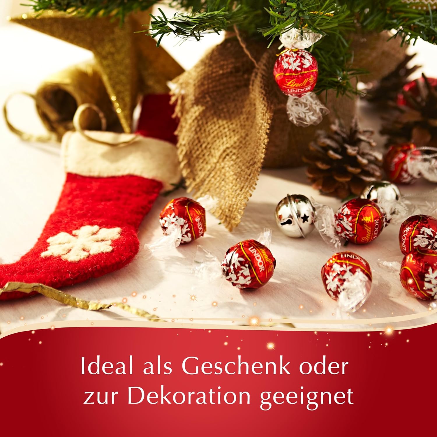 Lindt Schokolade | LINDOR Cornet Pistazie | 500g | 38 Kugeln in Vollmilchschokolade mit zartschmelzender Pistazien Füllung im süßen Cornet | Schokoladen Geschenk