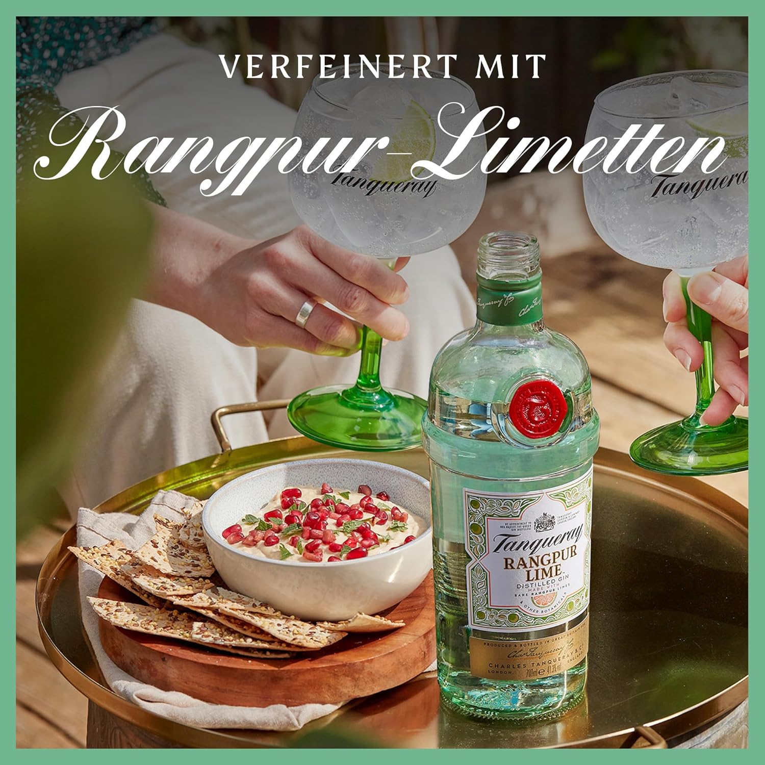 Tanqueray London Dry Gin | aromatischer Gin | 4-fach destilliert auf englischem Boden | 43,1% vol | 1000ml Einzelflasche