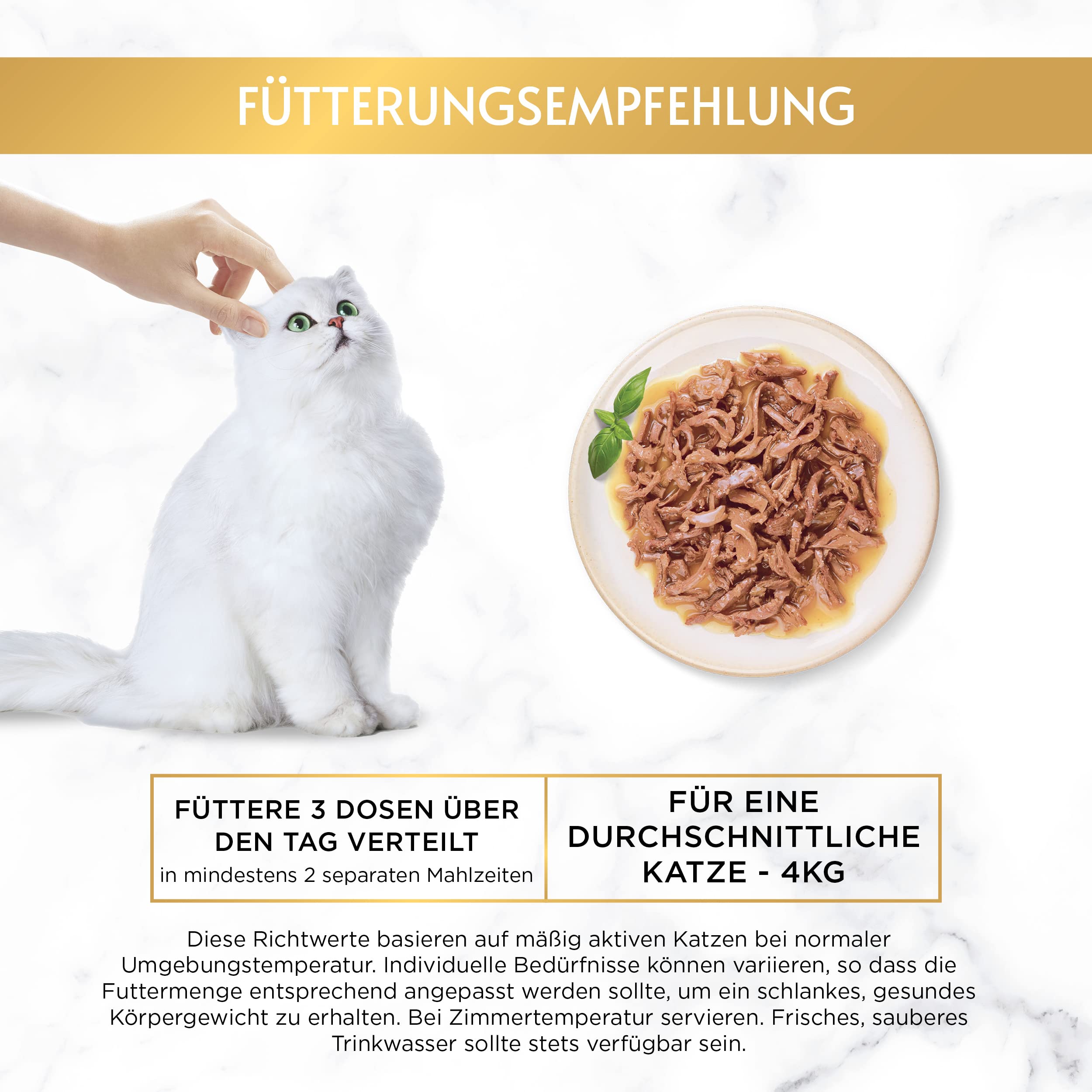 Gourmet Gold Raffiniertes Ragout Katzenfutter nass, Sorten-Mix, 96er Pack (96 x 85g)