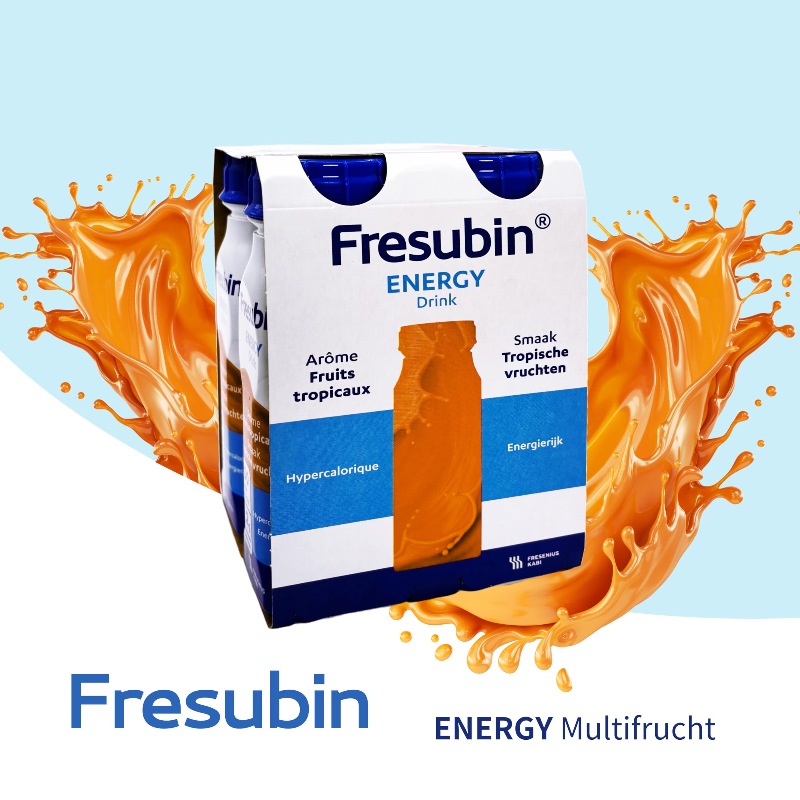 Fresubin Energy Drink - Mischkarton Hochkalorische Trinknahrung von Fresenius Kabi in 6 Geschmacksrichtungen, 300 kcal pro Flasche (200 ml (24er Pack), Mischkarton)