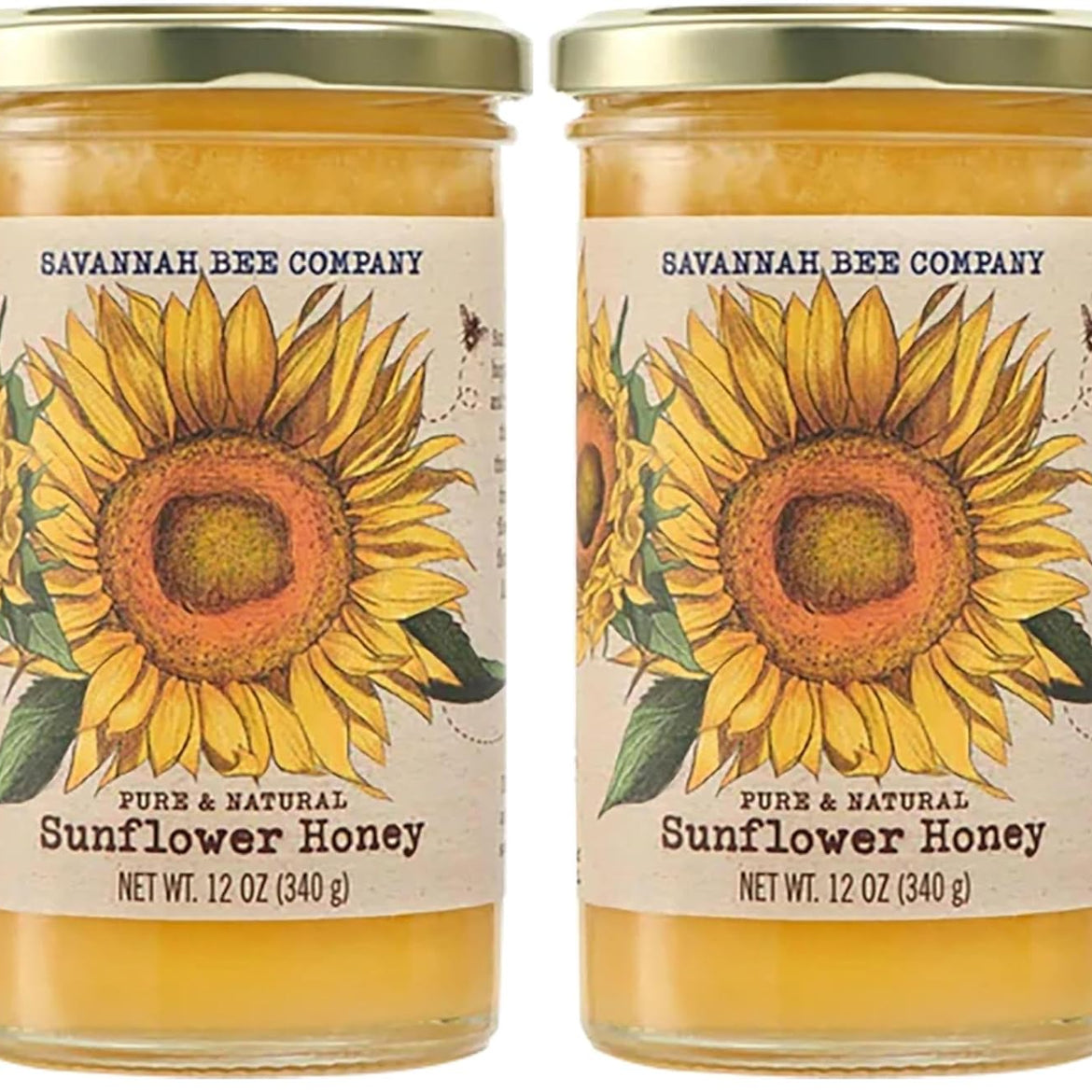 Savannah Bee Company Hot Honey Gluten Free and 100% Pure Honey Infused with Sweet Wildflower- Heat from Wildflower and Habanero Peppers 12 oz Squeeze Bottle