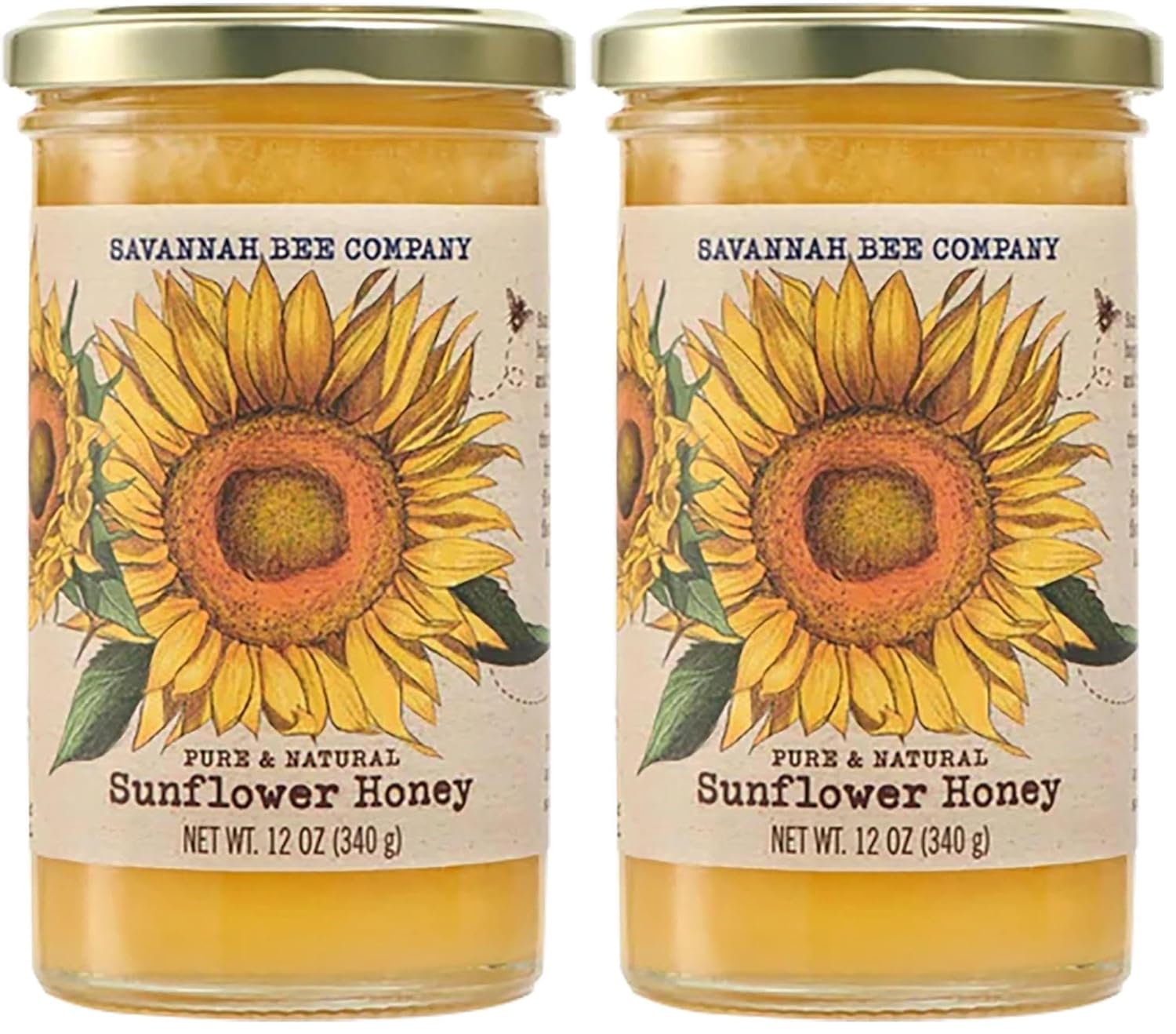 Savannah Bee Company Hot Honey Gluten Free and 100% Pure Honey Infused with Sweet Wildflower- Heat from Wildflower and Habanero Peppers 12 oz Squeeze Bottle