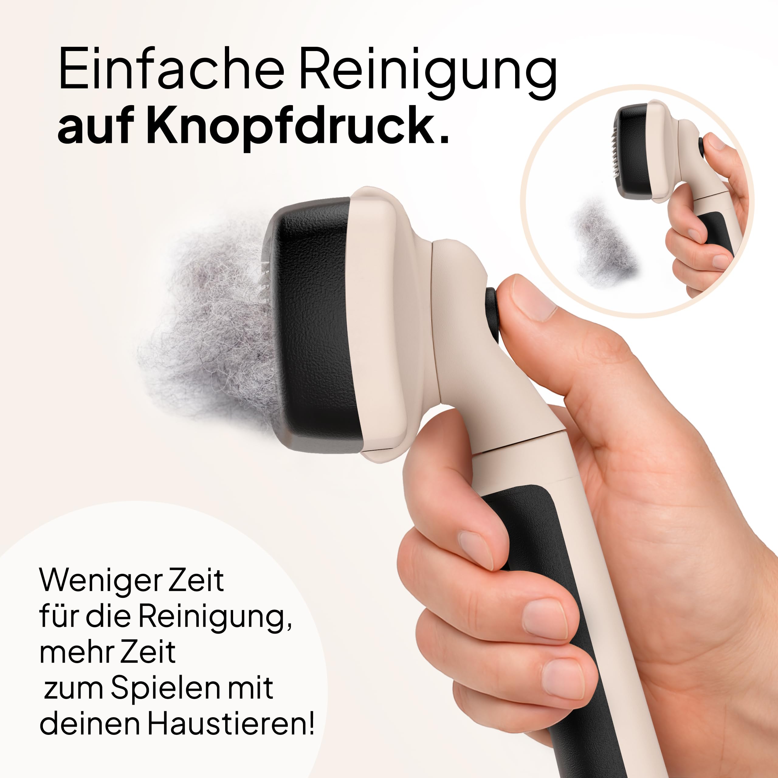 Pretty Paw Katzenbürsten Set mit Zupfbürste & Katzenkamm – Sanfte Fellpflege für Kurzhaar- & Langhaarkatzen, entfernt lose Haare und Unterwolle