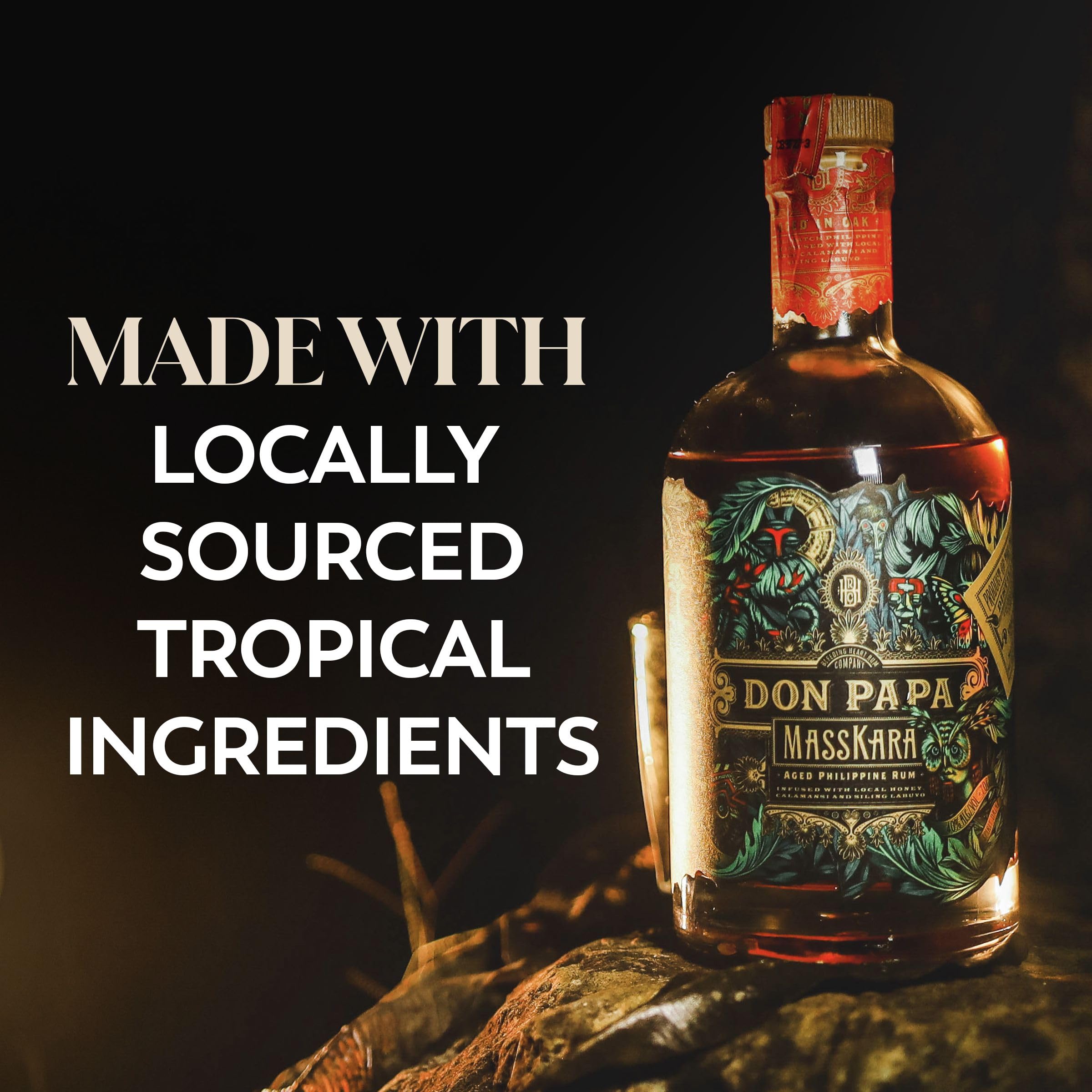 Don Papa Masskara | Rumbasis mit exotischen, philippinischen Früchten und Honig verfeinert | 700ML