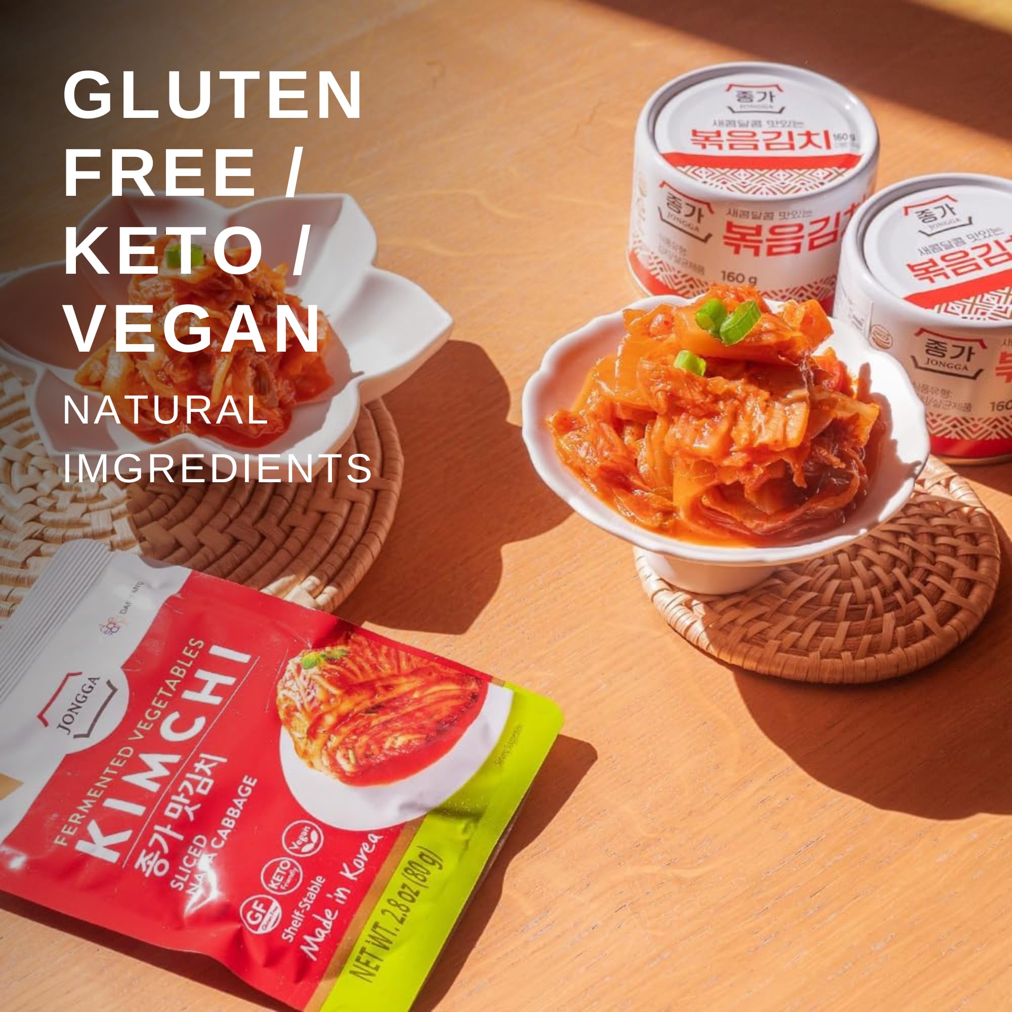 JONGGA - Gebratenes Kimchi - Multipack (12 X 160 GR)