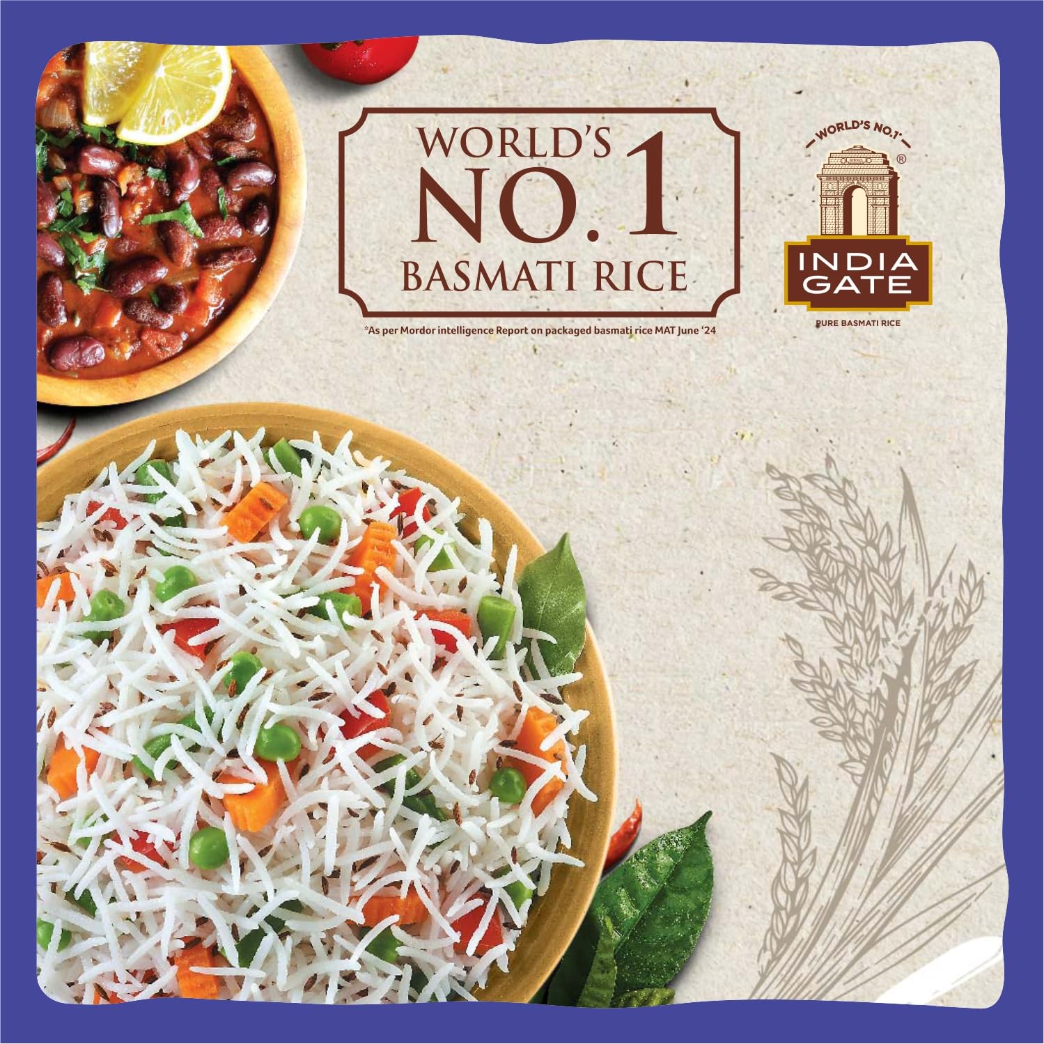 INDIA GATE Premium Basmati Reis – Feiner, aromatischer Langkornreis aus Indien, feines Langkorn (1 x 5 kg)