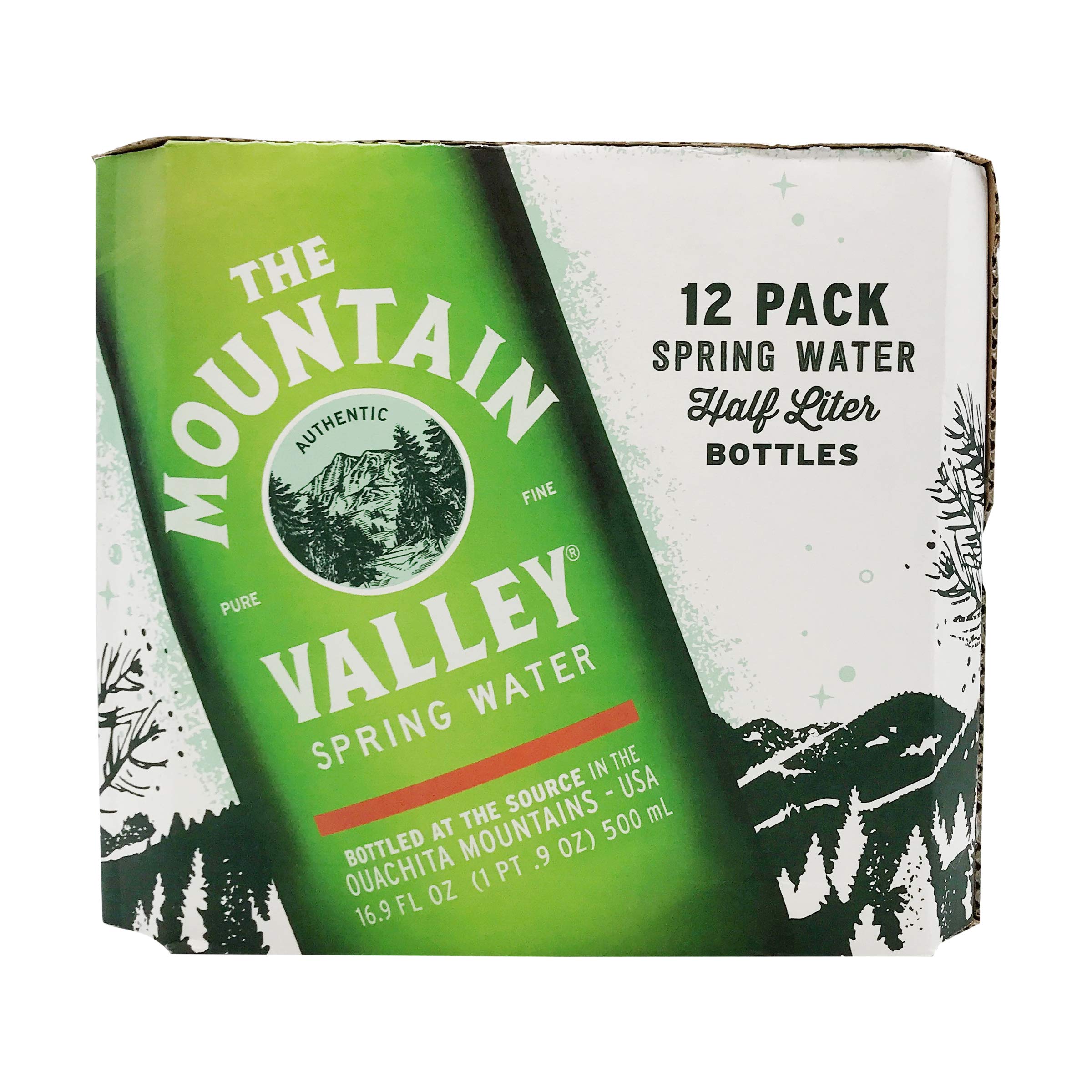 Mountain Valley Water, Water Spring, 33.8 Fl Oz, 12 Pack