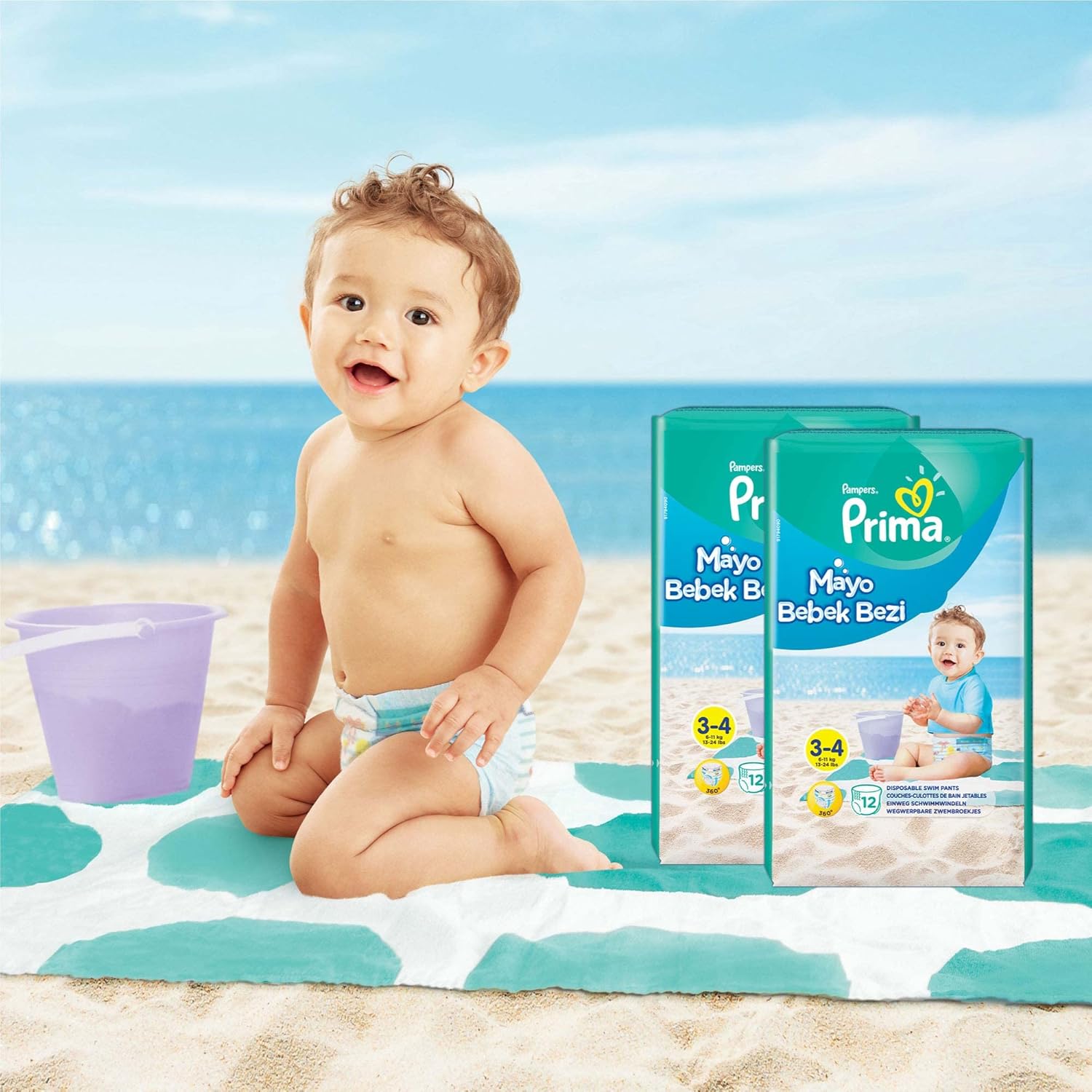 Pampers Splashers Baby Shark Limited Edition 4-5, 11, 9kg-15kg, Einweg-Schwimmwindeln, für sicheren Schutz im Wasser