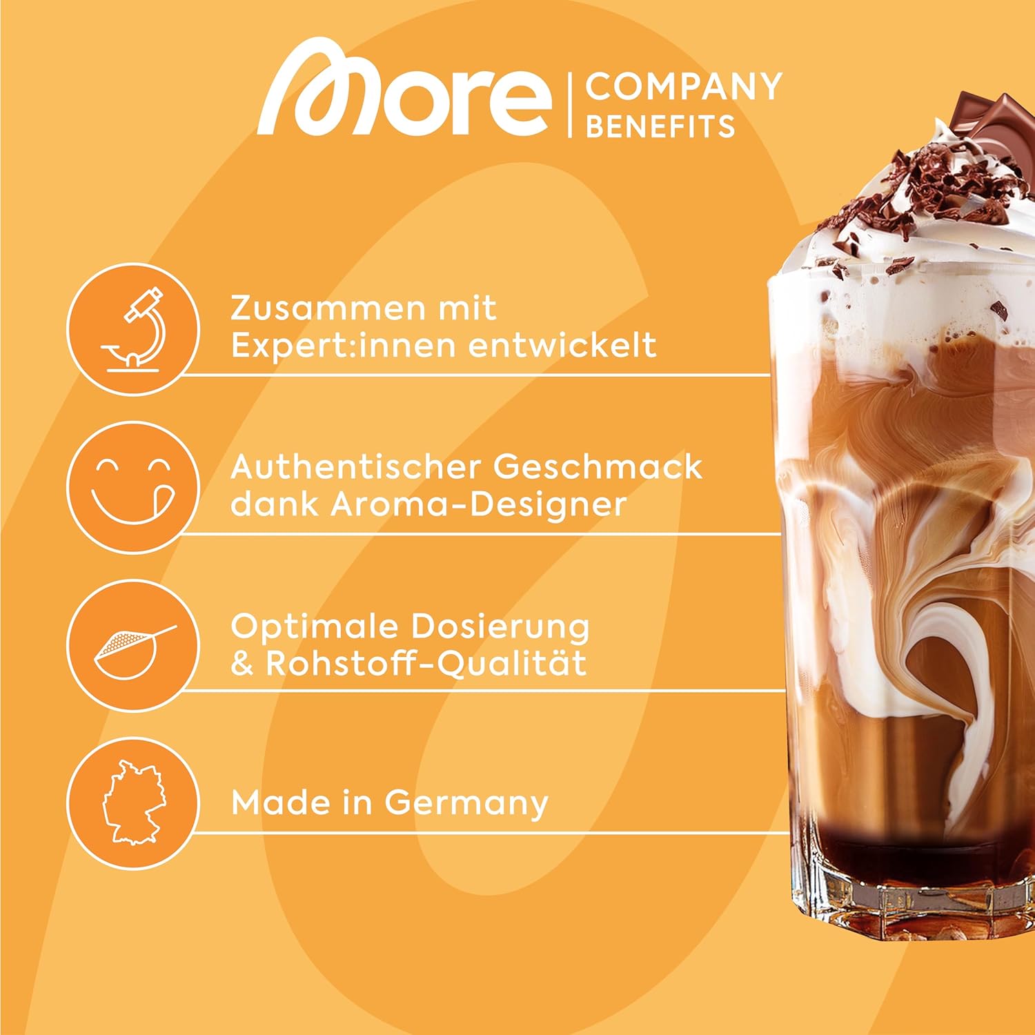 MORE Barista Zerup, Vanilla, 65 ml, für Kaffee, Tee und Heißgetränke, vegan, zero Kalorien - made in Germany