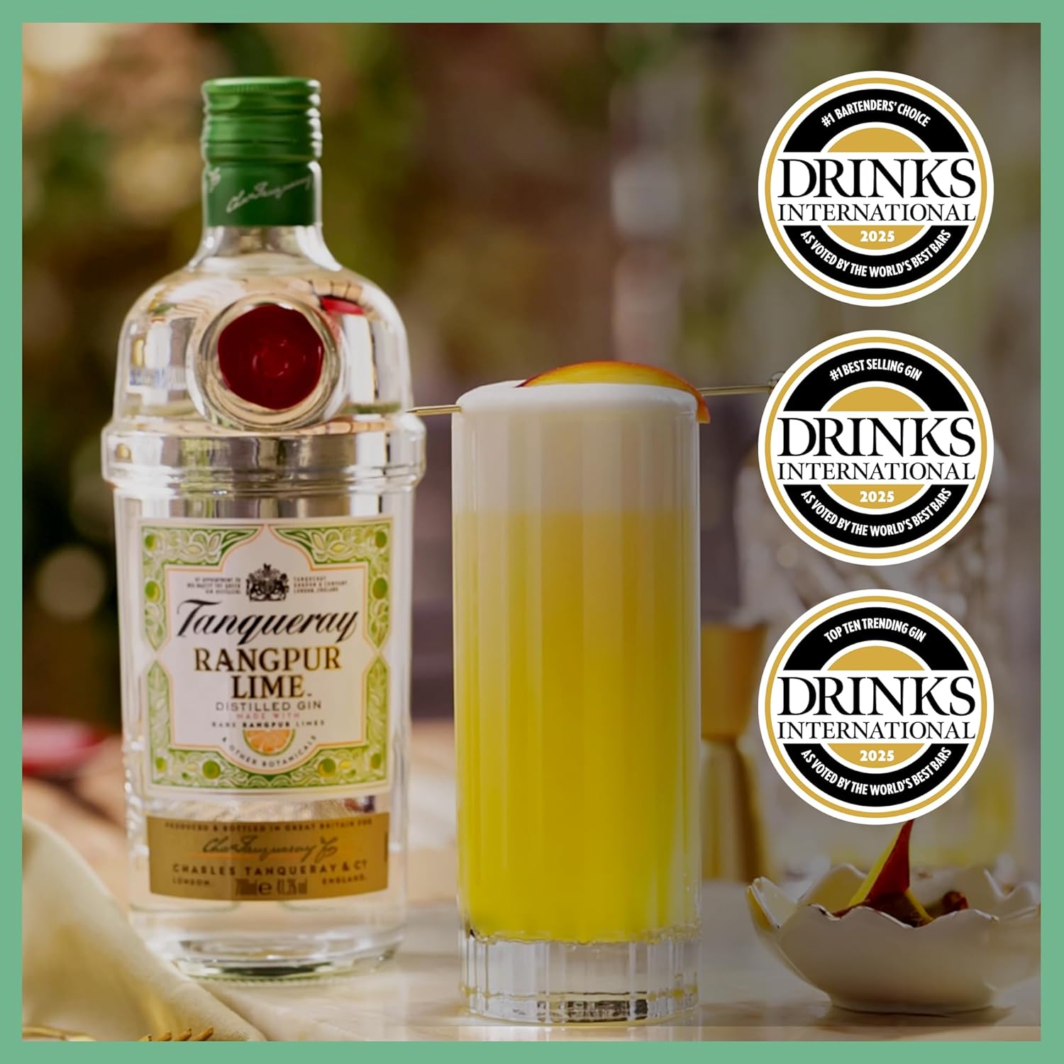Tanqueray London Dry Gin | aromatischer Gin | 4-fach destilliert auf englischem Boden | 43,1% vol | 1000ml Einzelflasche