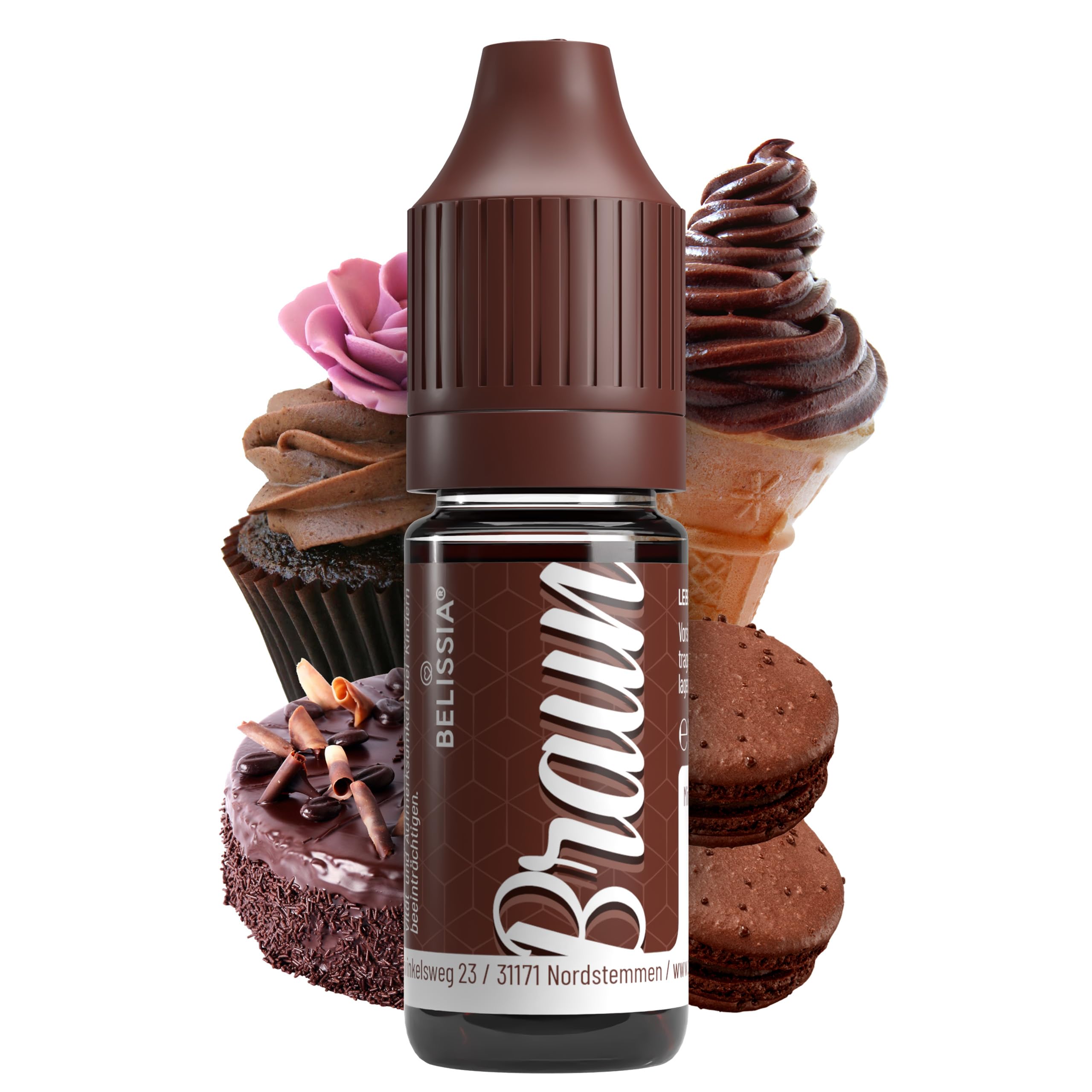 Belissia Lebensmittelfarbe Set – 8x10ml flüssig & hochkonzentriert – Lebensmittelechte Speisefarbe zum Backen, Kochen, Fondant & DIY - vegan, stark färbend, geschmacksneutral