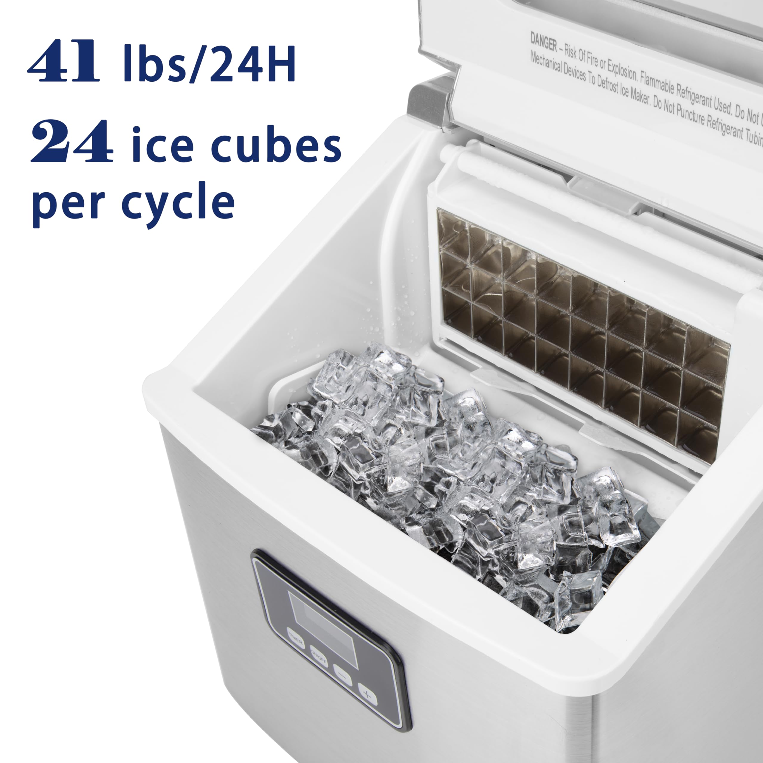 EUHOMY Nugget Ice Maker Countertop, Ready in 7 Mins, 35Lbs/24H Pebble Ice Maker Machine, Self-Cleaning Countertop Sonic Ice Makers with Ice Scoop&Basket, Pellet Ice Maker for Home, Stainless Steel