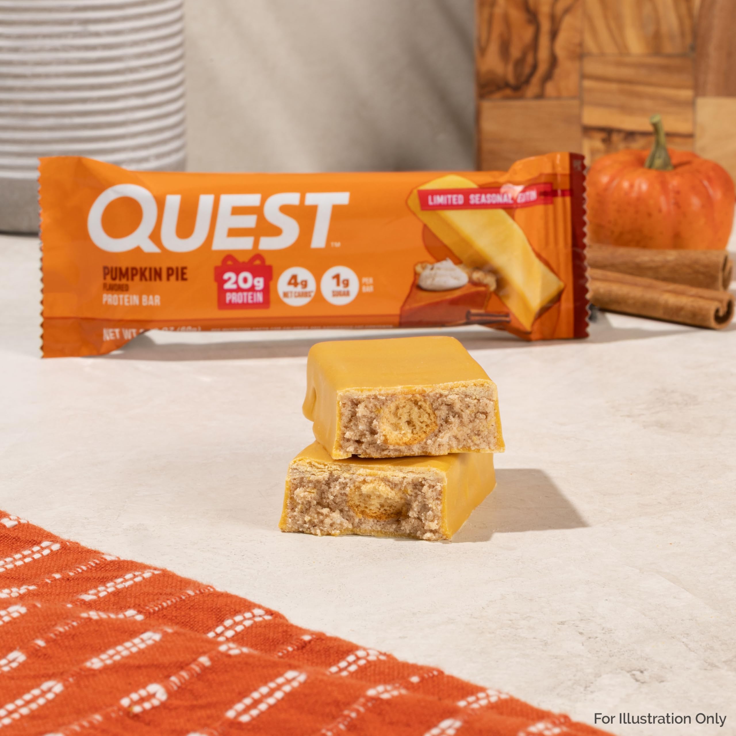 Quest Nutrition Chocolate Chip Dough Cookie Protein Bars, 21g Protein, 1g Sugar, 4g Net Carbs, High Fiber, Gluten Free, Keto-Friendly, 12 Count